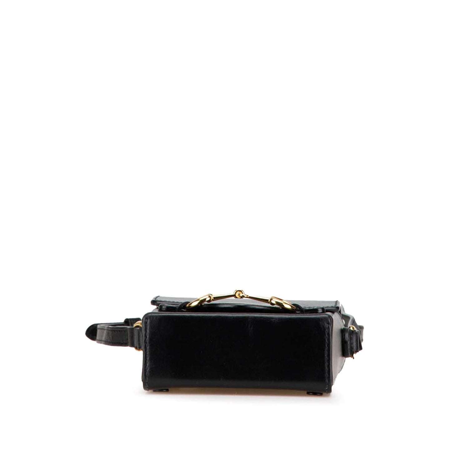 Gucci Horsebit Leather Calf Black Mini Crossbody Bag