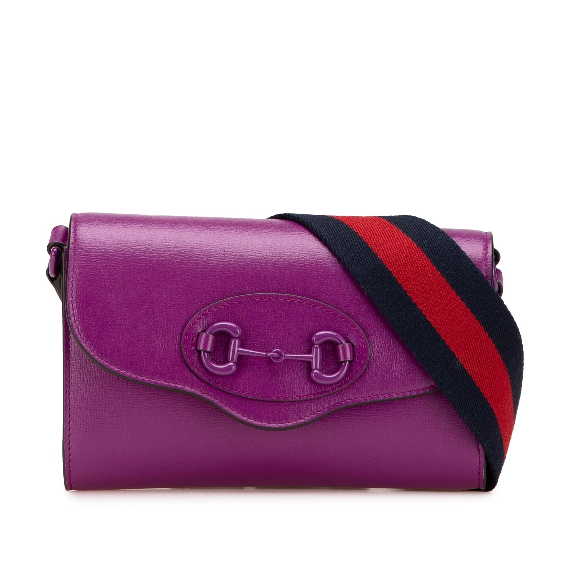 Gucci Horsebit Web Leather Calf Mini Crossbody Bag Crossbody 1