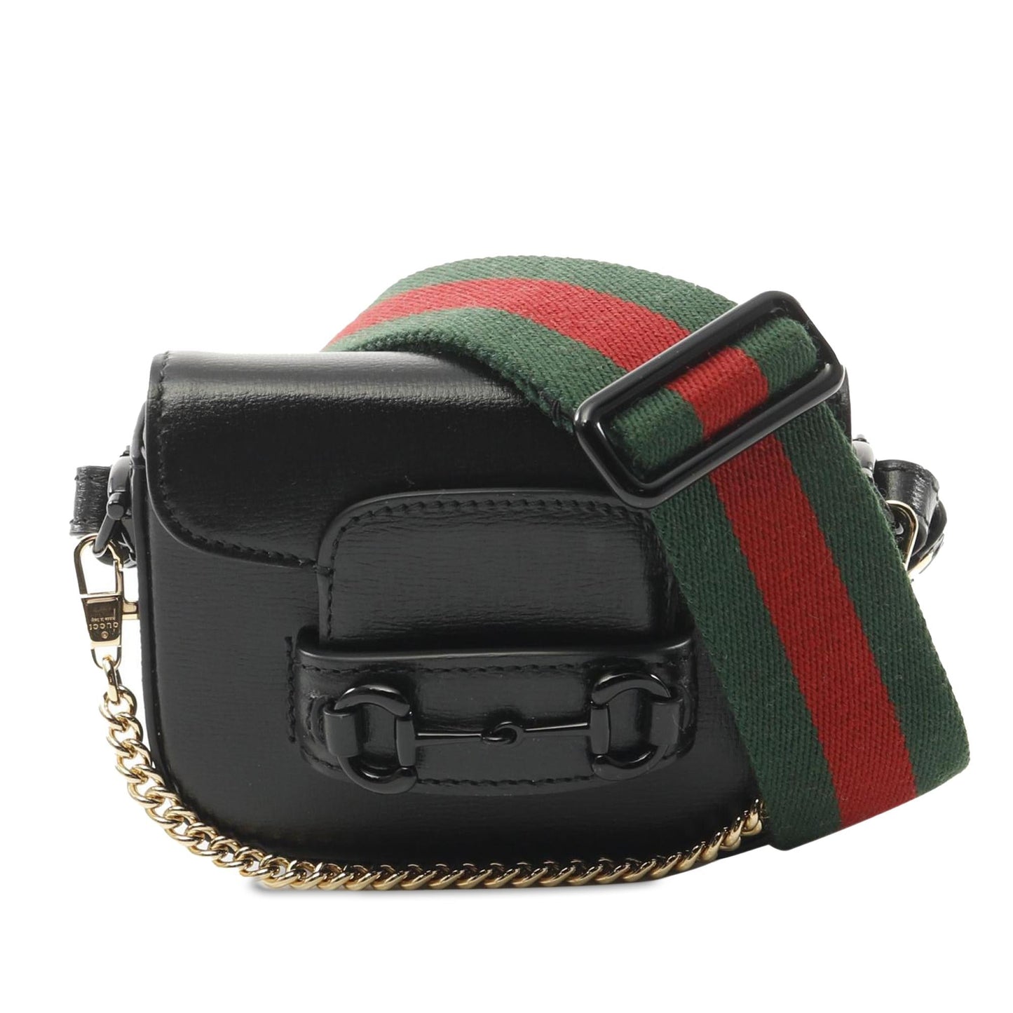 Gucci Horsebit Web Leather Canvas Calf Black Satchel Bag Satchel 3