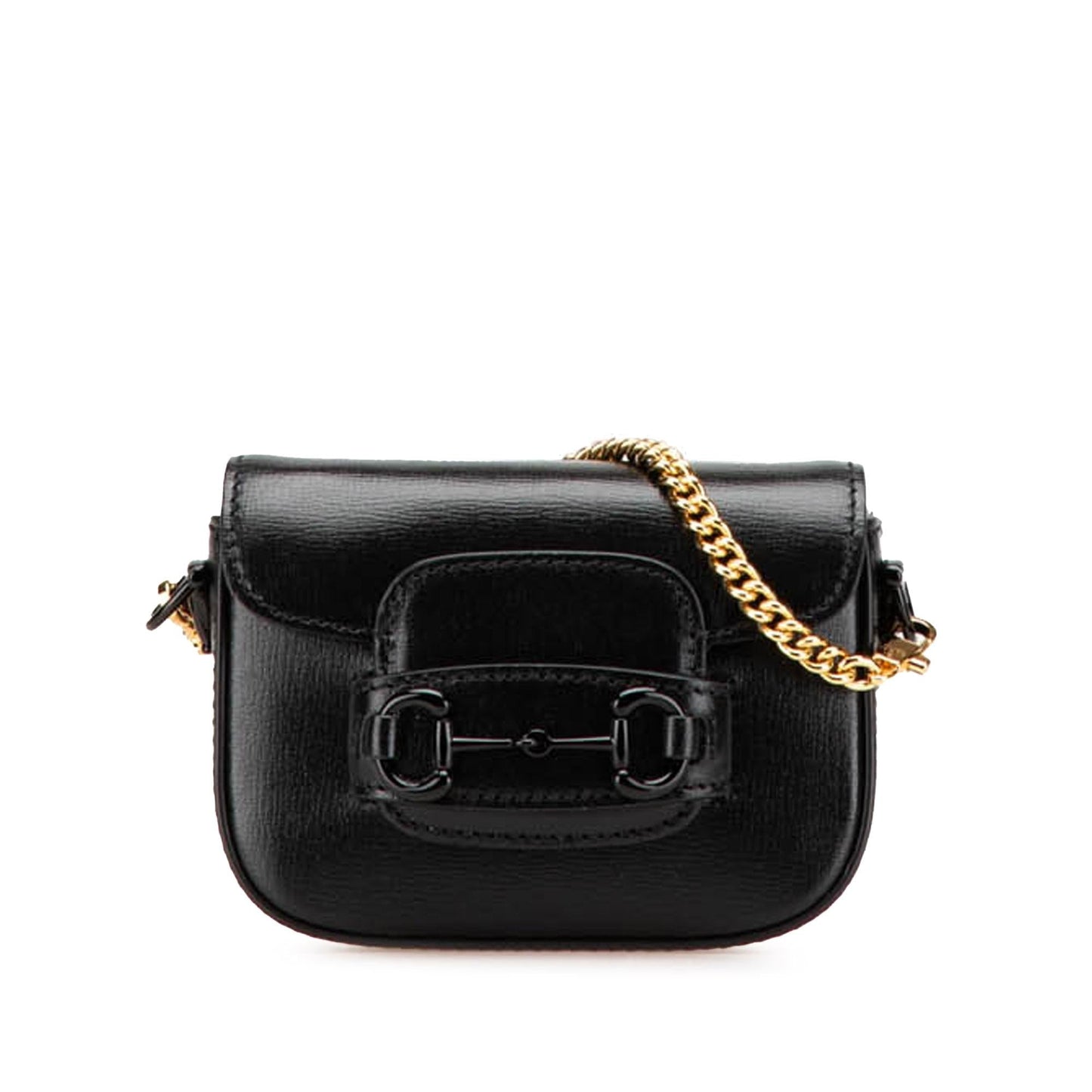 Gucci Horsebit Web Leather Calf Black Mini Satchel Bag Satchel 2