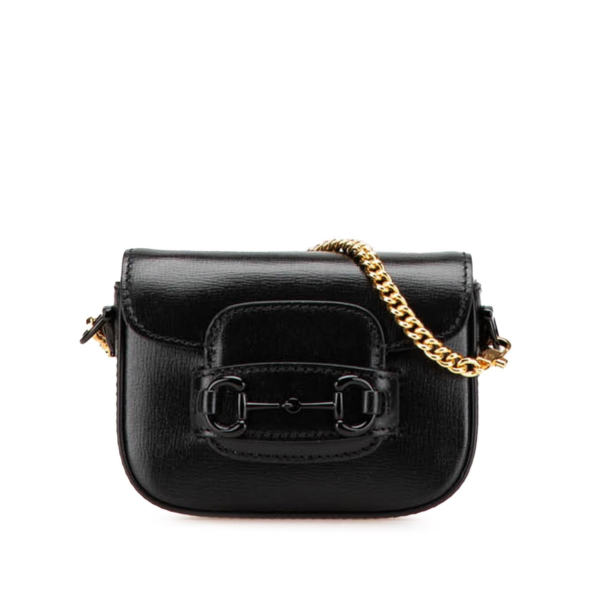Gucci Horsebit Web Leather Calf Black Mini Satchel Bag Satchel 2