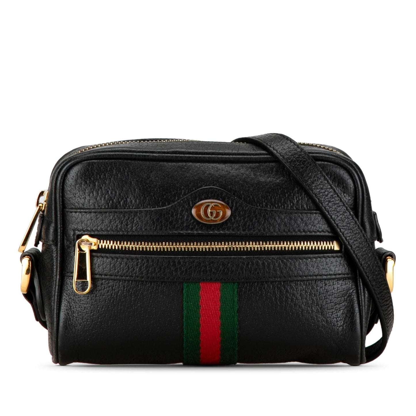 Gucci Ophidia SHG-WLfYxn Leather Calf Black Mini Crossbody Bag