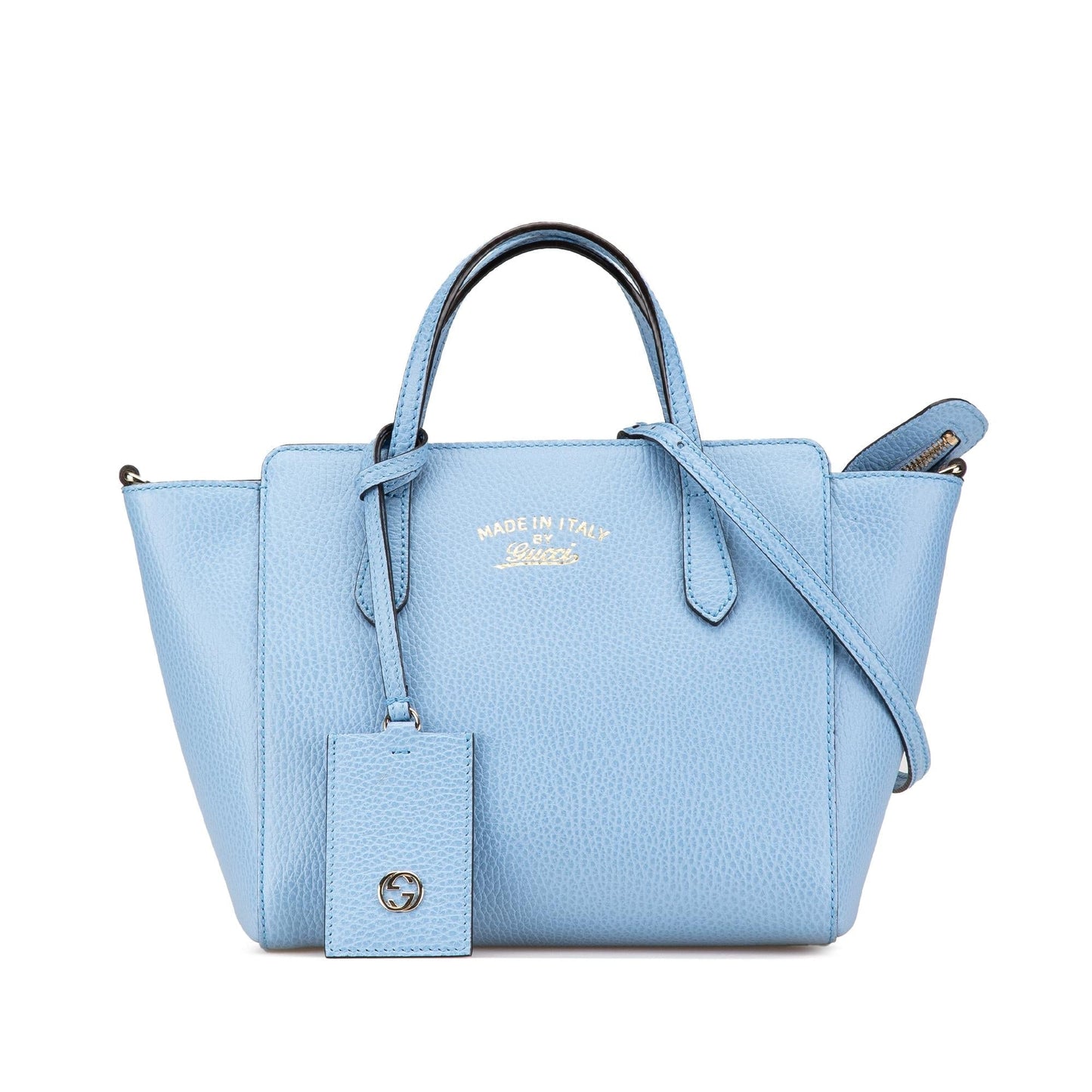 Gucci Swing Leather Calf Blue Mini Satchel Bag Swing Satchel