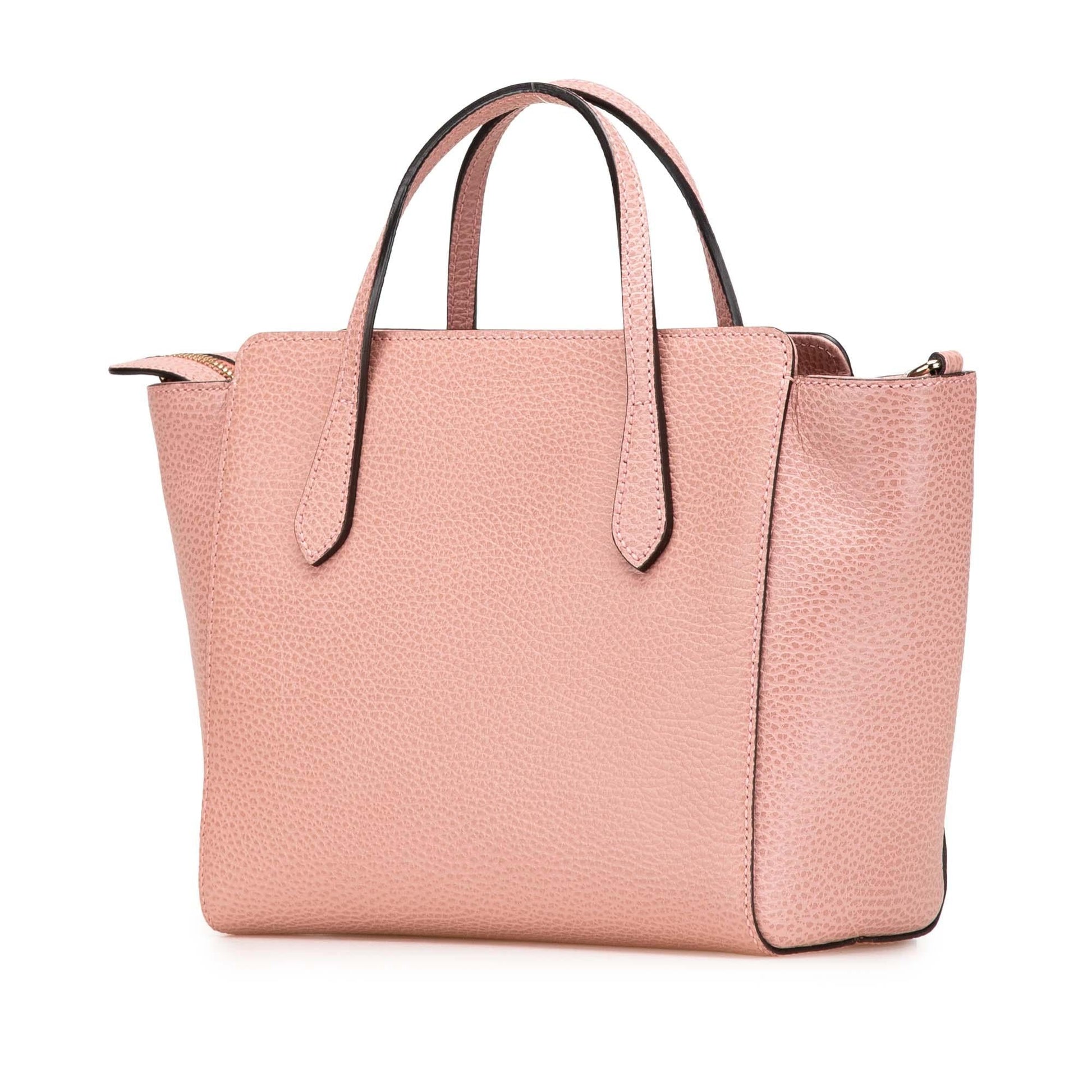 Gucci Swing Leather Calf Pink Mini Satchel Bag