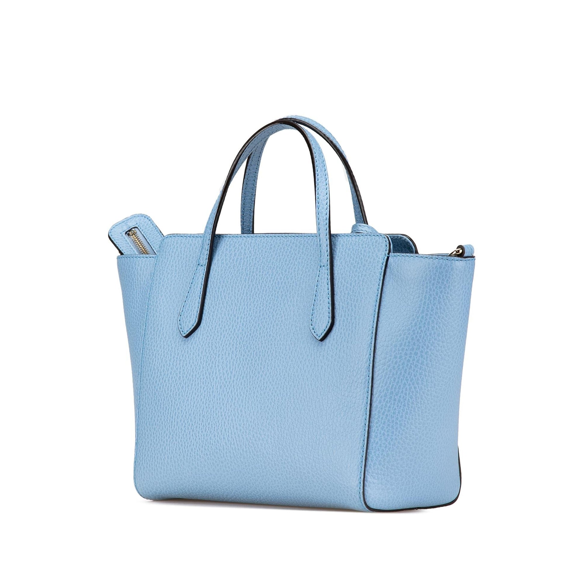 Gucci Swing Leather Calf Blue Mini Satchel Bag