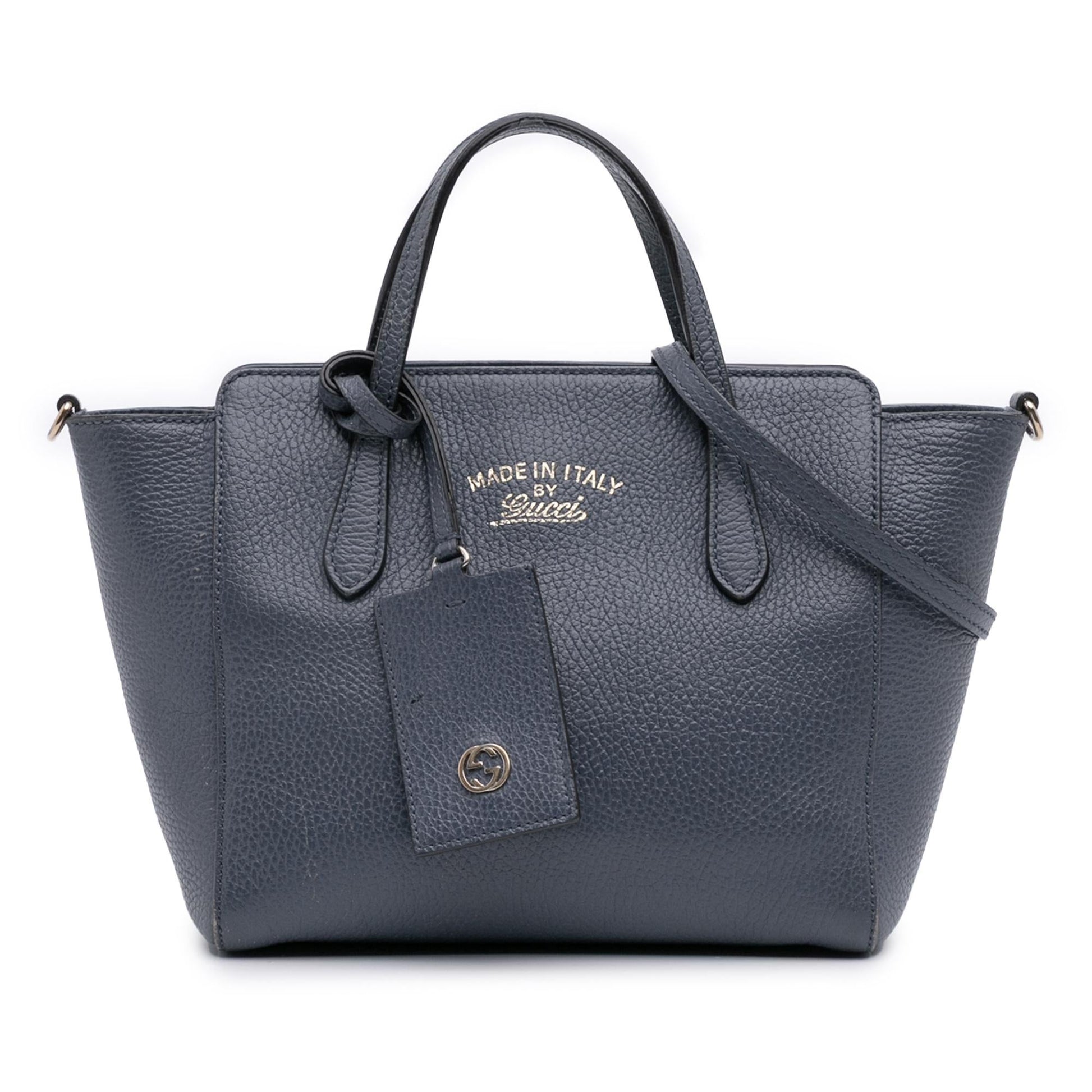 Gucci Swing Leather Mini Travel Bag Satchel 13