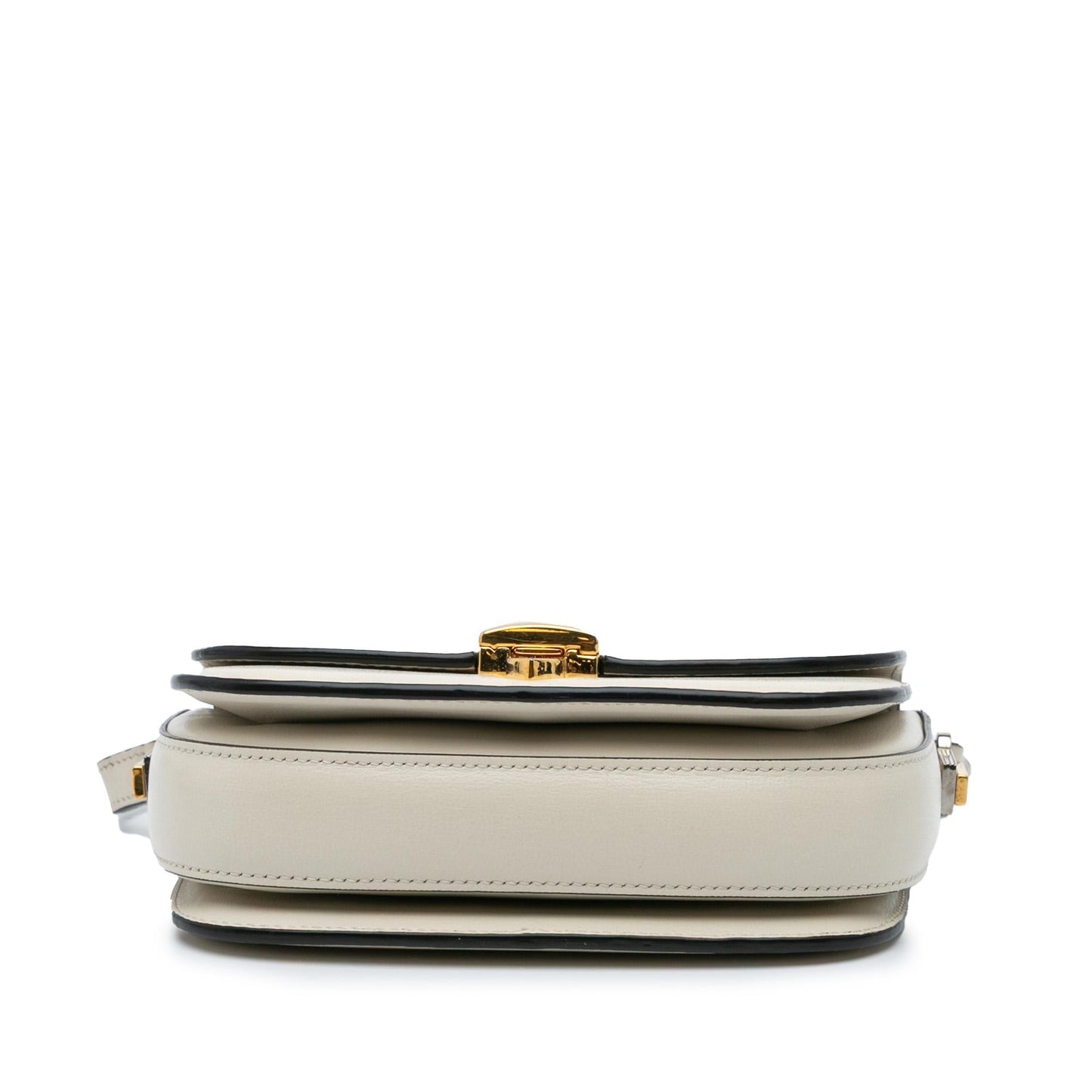 Gucci Sylvie Leather Calf White Mini Crossbody Bag Crossbody 2