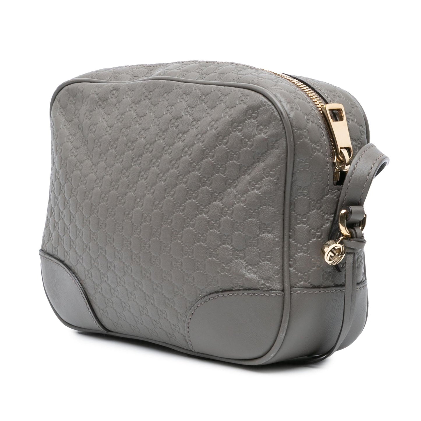 Gucci Microguccissima Bree Calf Grey Mini Crossbody Bag