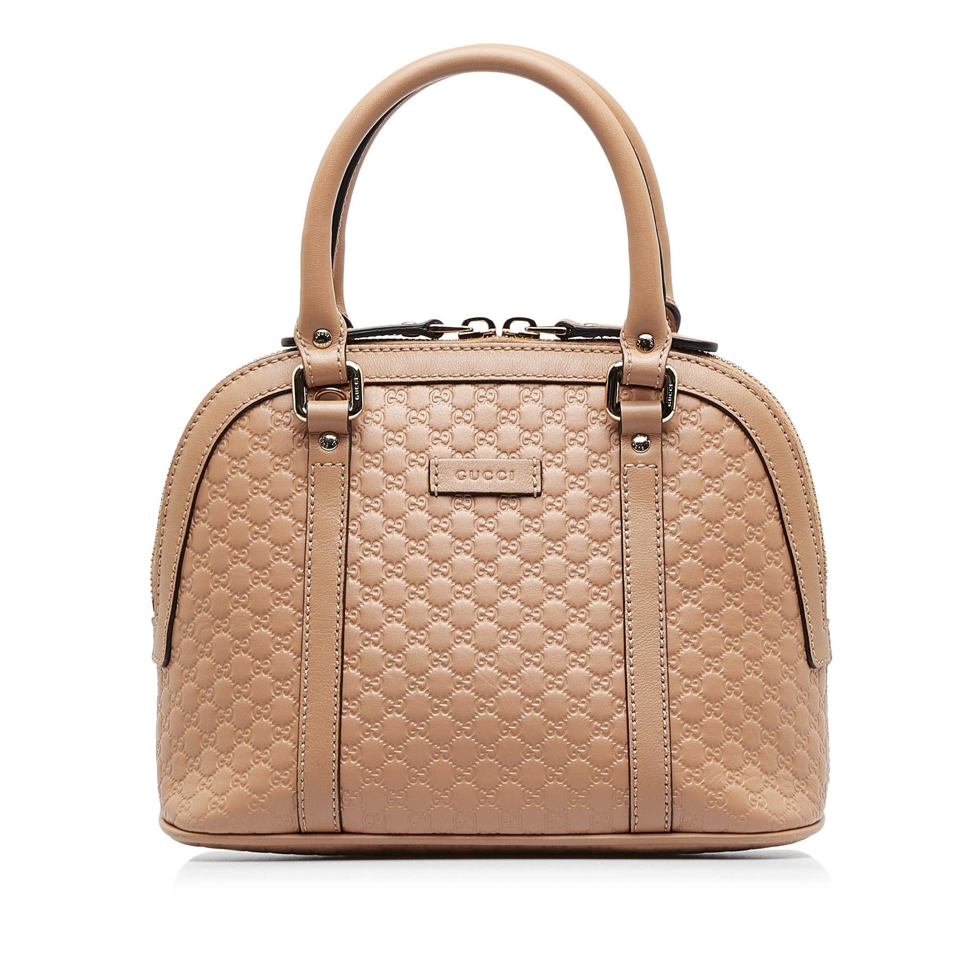 Gucci Microguccissima Dome SHG-zvA1OJ Calf Brown Mini Satchel Bag