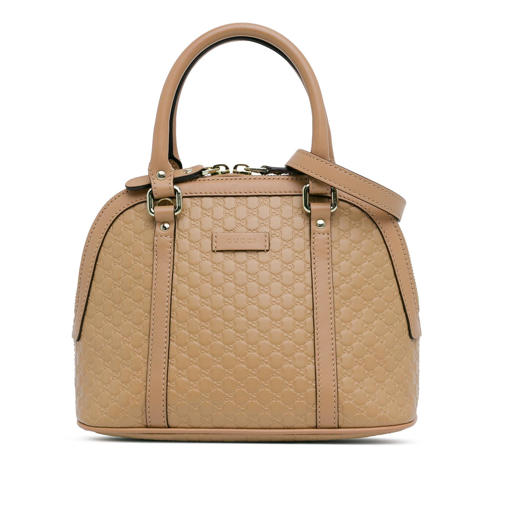 Gucci Microguccissima Dome SHG-P5WWgu Calf Brown Mini Satchel Bag