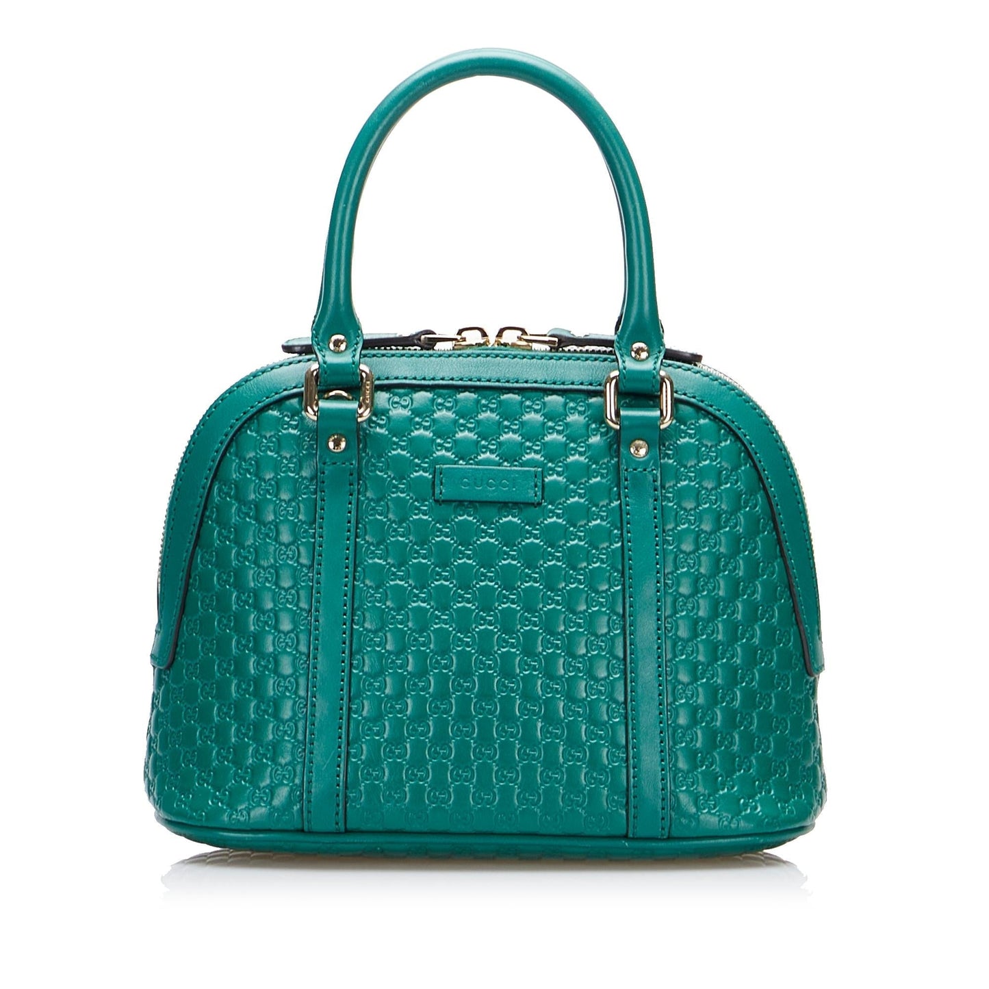 Gucci Microguccissima Dome SHG-N0rHob Calf Green Mini Satchel Bag