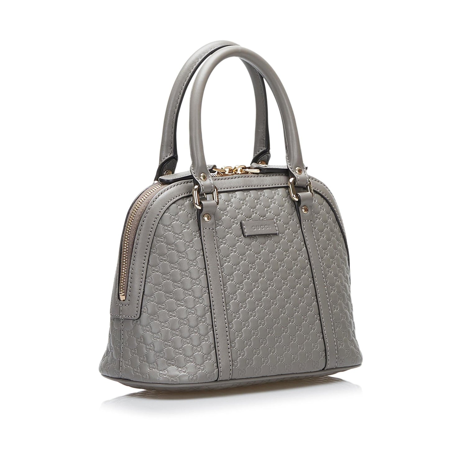 Gucci Microguccissima Dome SHG-Iq6jBw Calf Grey Mini Satchel Bag