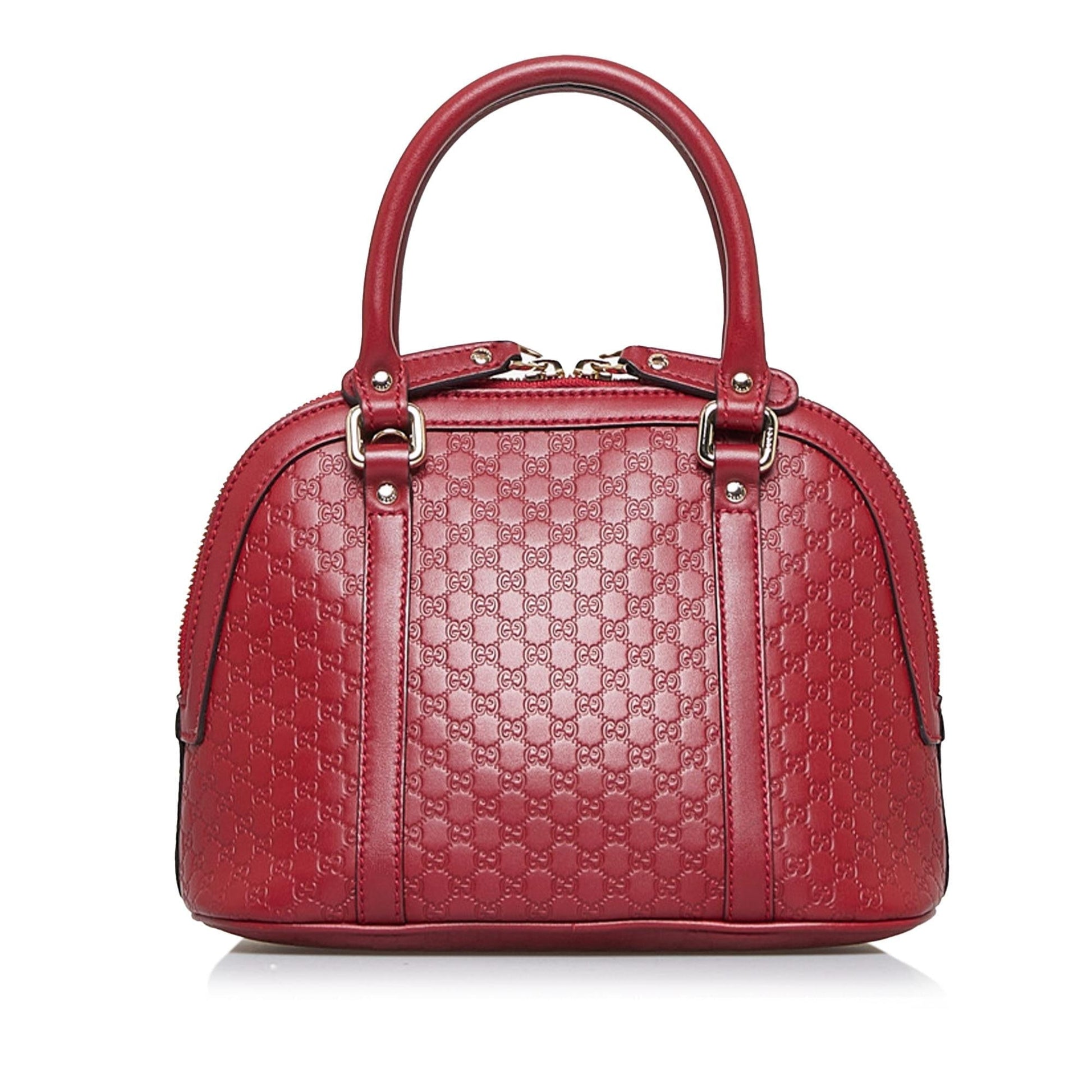 Gucci Microguccissima Dome SHG-PWOv7R Calf Red Mini Satchel Bag