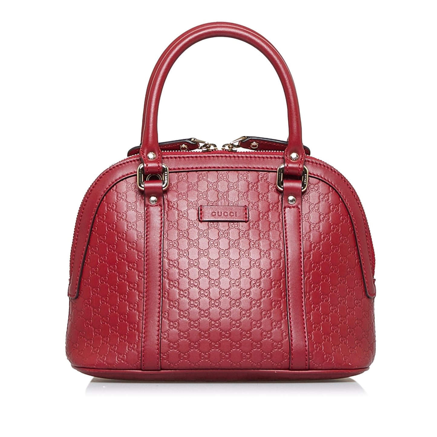 Gucci Microguccissima Dome SHG-PWOv7R Calf Red Mini Satchel Bag