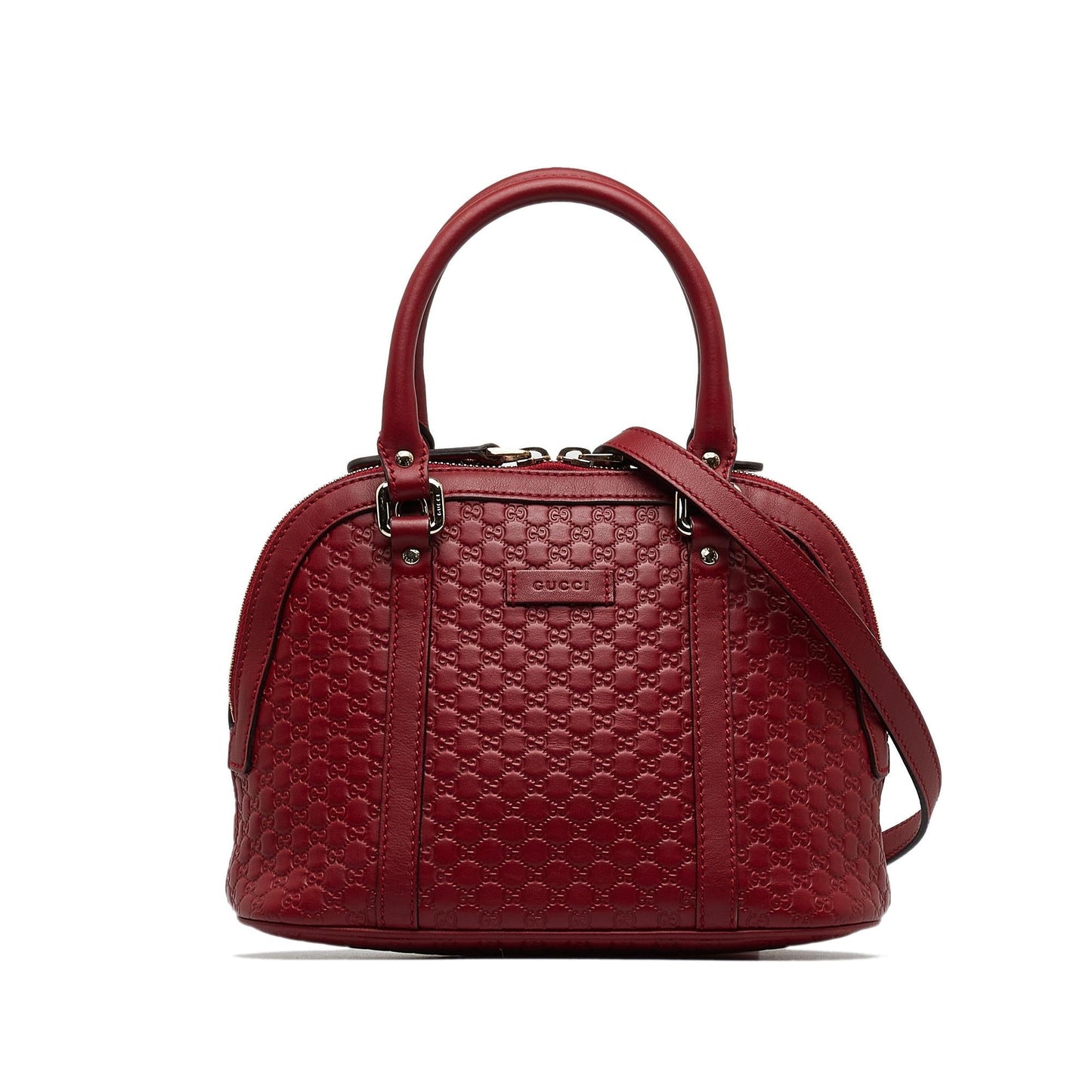 Gucci Microguccissima Dome SHG-2zSU9H Calf Red Mini Satchel Bag