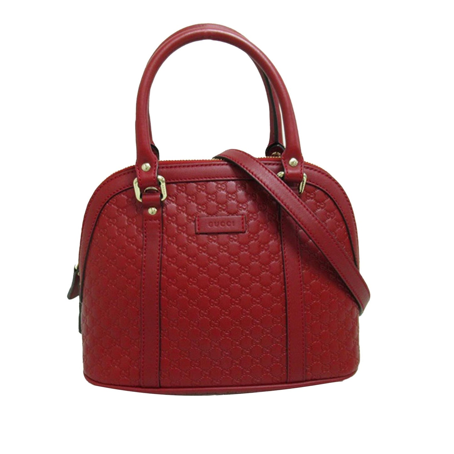 Gucci Microguccissima Dome SHG-LFhhD4 Calf Red Mini Satchel Bag