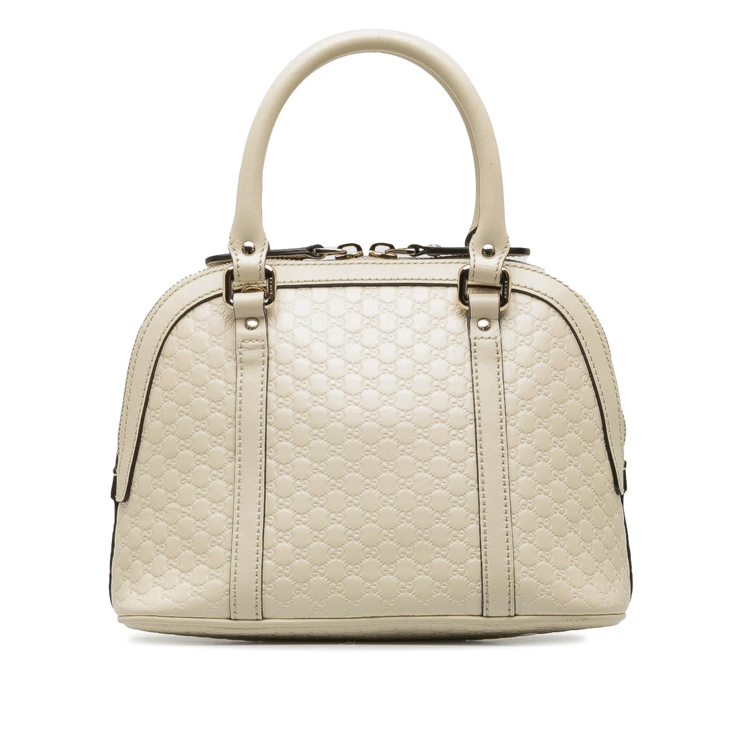 Gucci Microguccissima Dome SHG-0OSbh2 Calf White Mini Satchel Bag