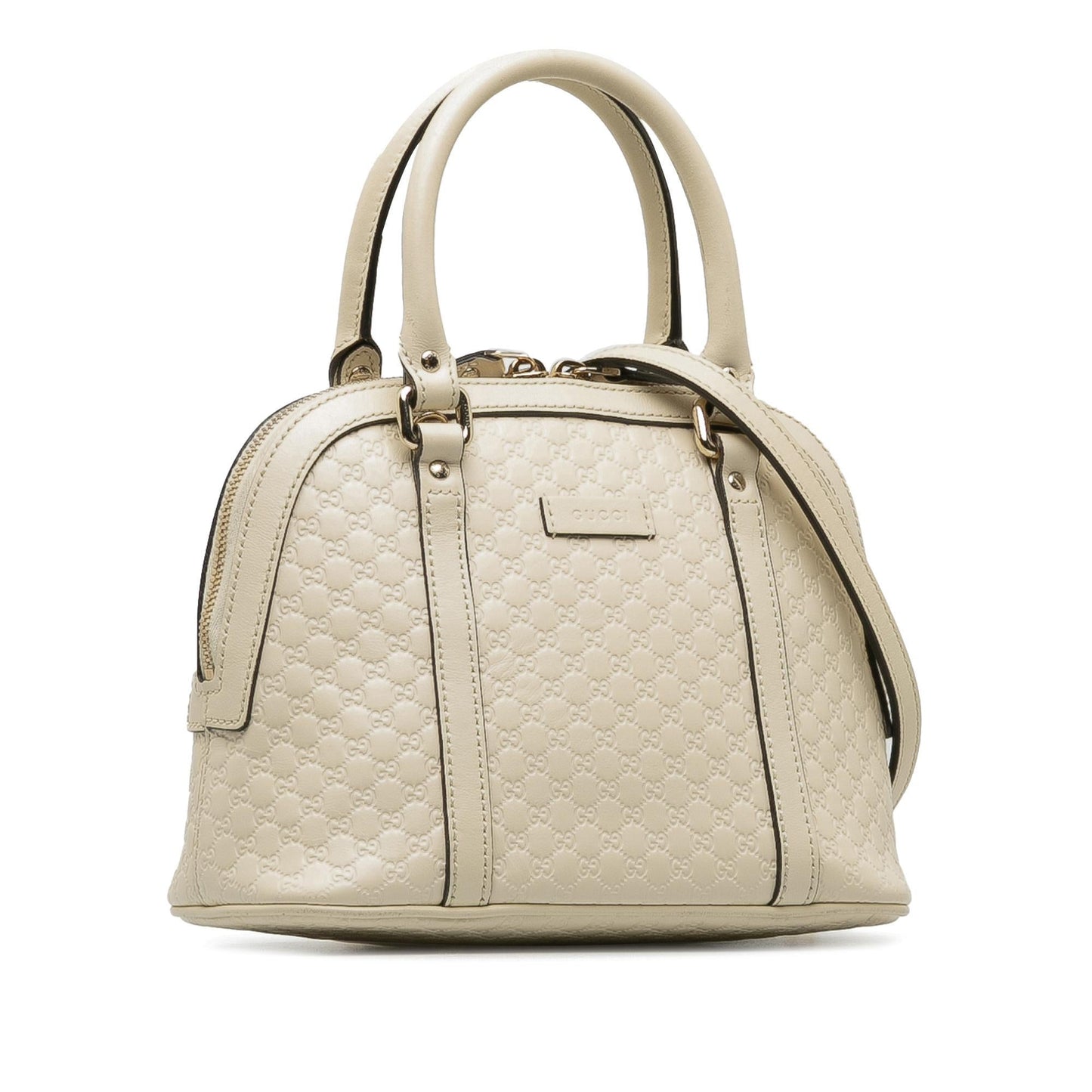 Gucci Microguccissima Dome SHG-0OSbh2 Calf White Mini Satchel Bag