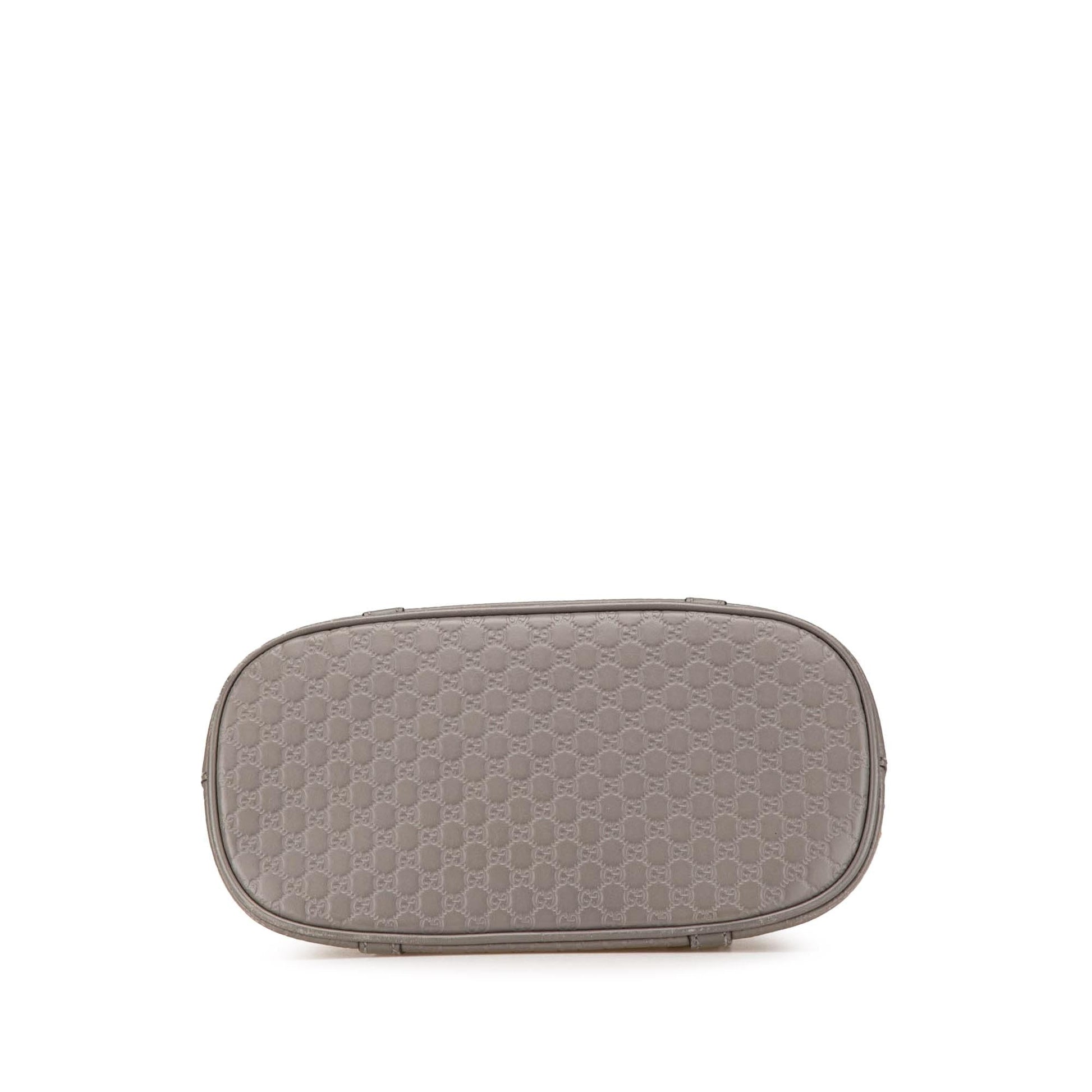 Gucci Microguccissima Dome Calf Grey Mini Satchel Bag