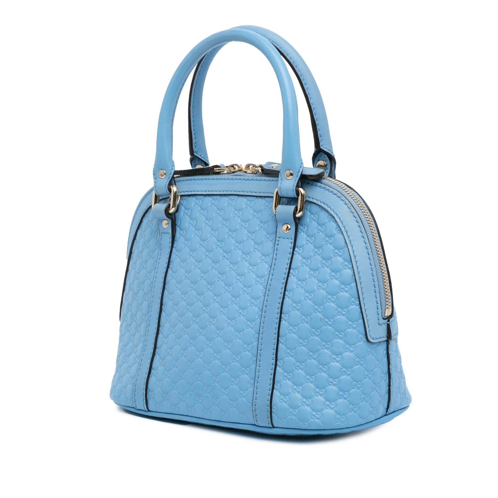 Gucci Microguccissima Dome Calf Blue Mini Satchel Bag Satchel 2