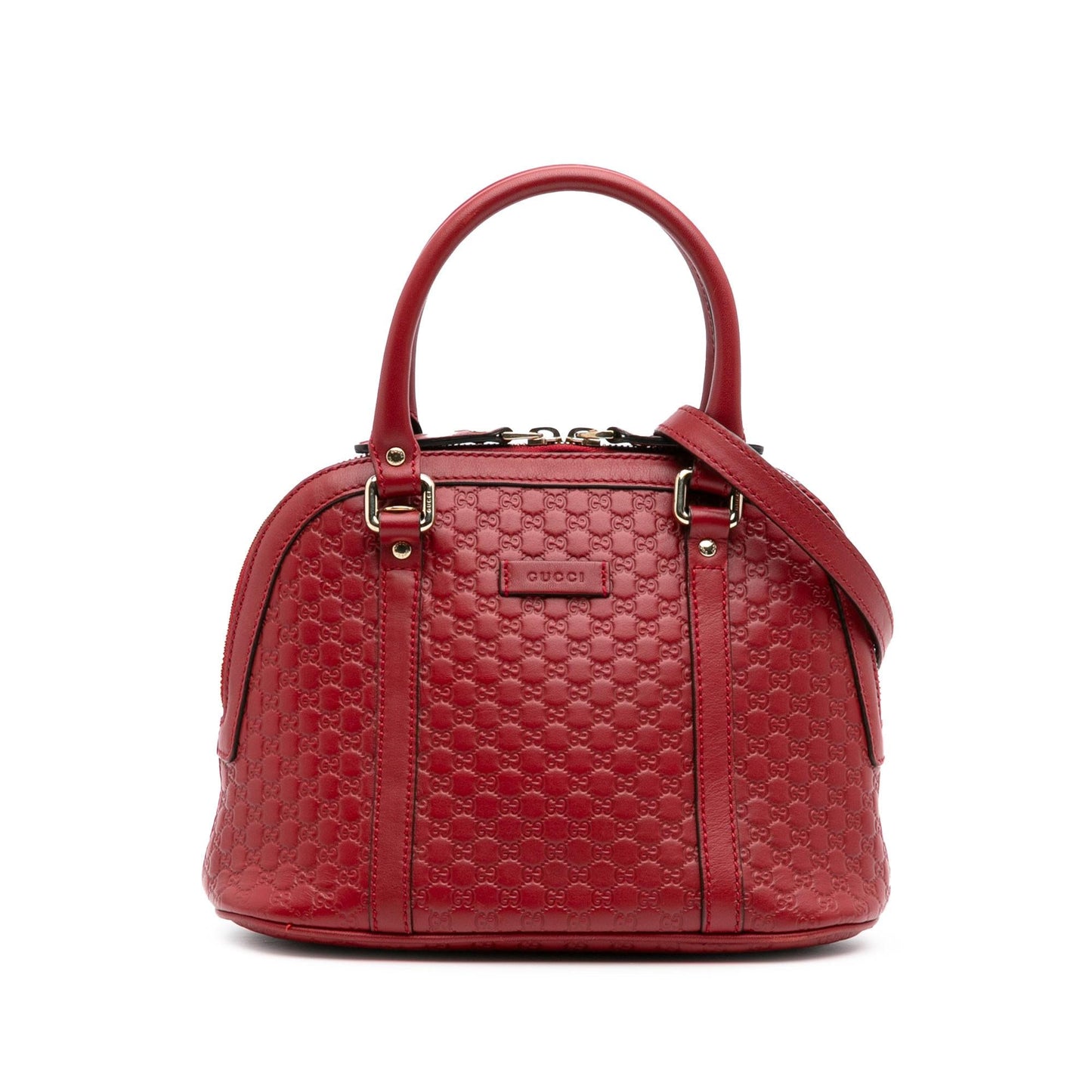 Gucci Microguccissima Dome Calf Red Mini Satchel Bag Satchel 13
