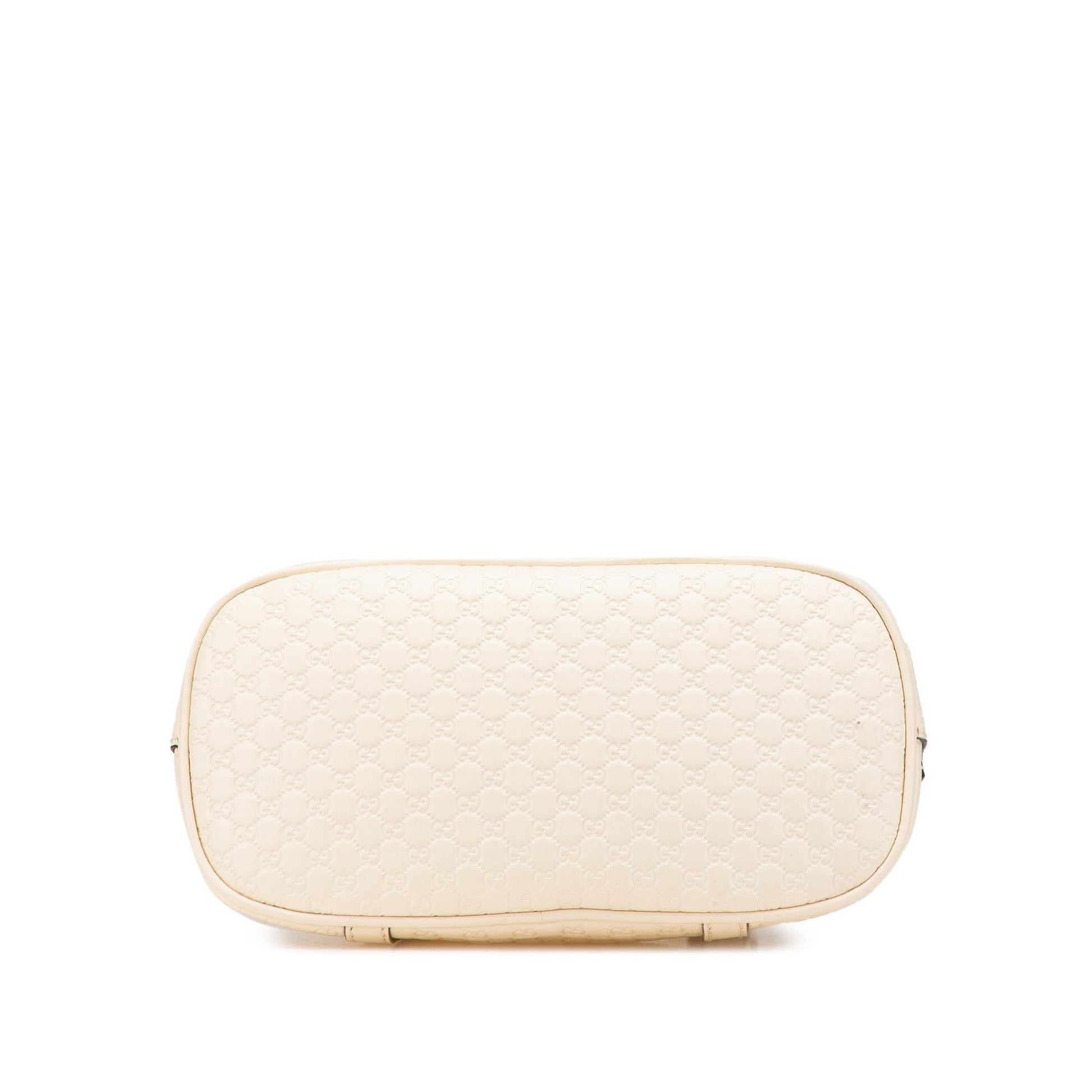 Gucci Microguccissima Dome Calf White Mini Satchel Bag