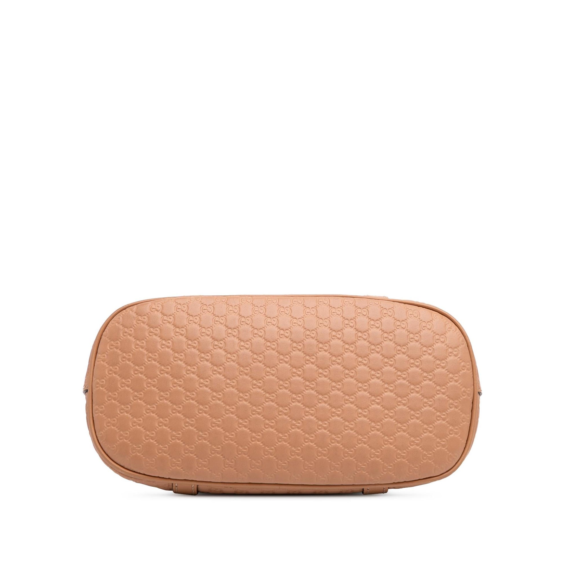 Gucci Microguccissima Dome Calf Brown Mini Satchel Bag