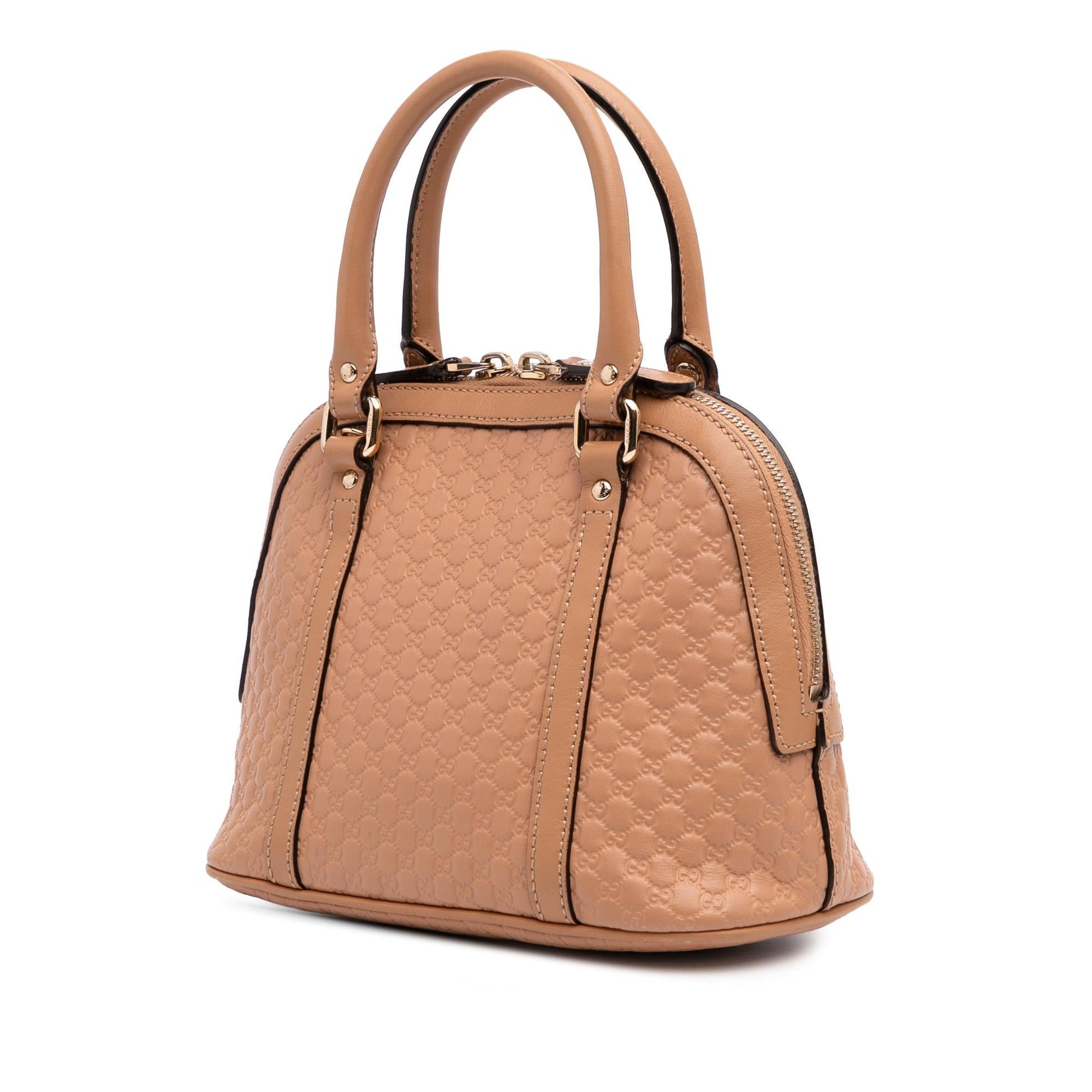 Gucci Microguccissima Dome Calf Brown Mini Satchel Bag Satchel 23