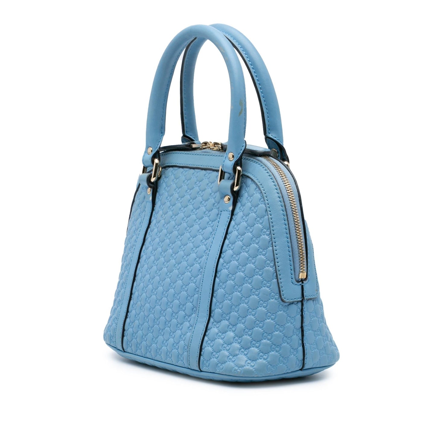 Gucci Microguccissima Dome Calf Blue Mini Satchel Bag Satchel 22