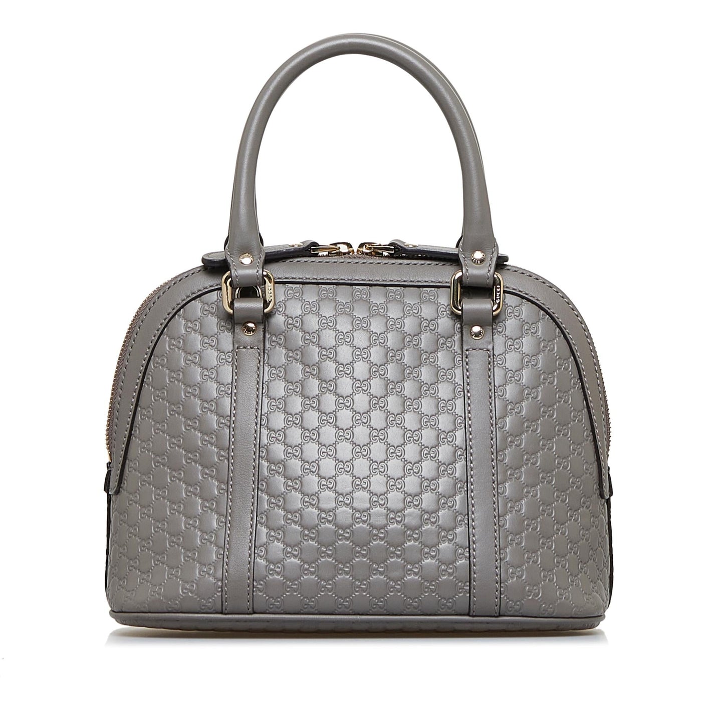 Gucci Microguccissima Dome SHG-6kimr2 Calf Grey Mini Satchel Bag