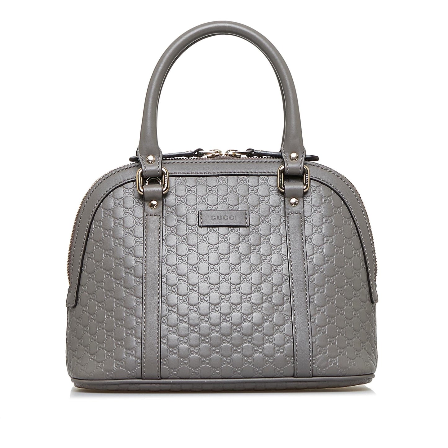 Gucci Microguccissima Dome SHG-6kimr2 Calf Grey Mini Satchel Bag