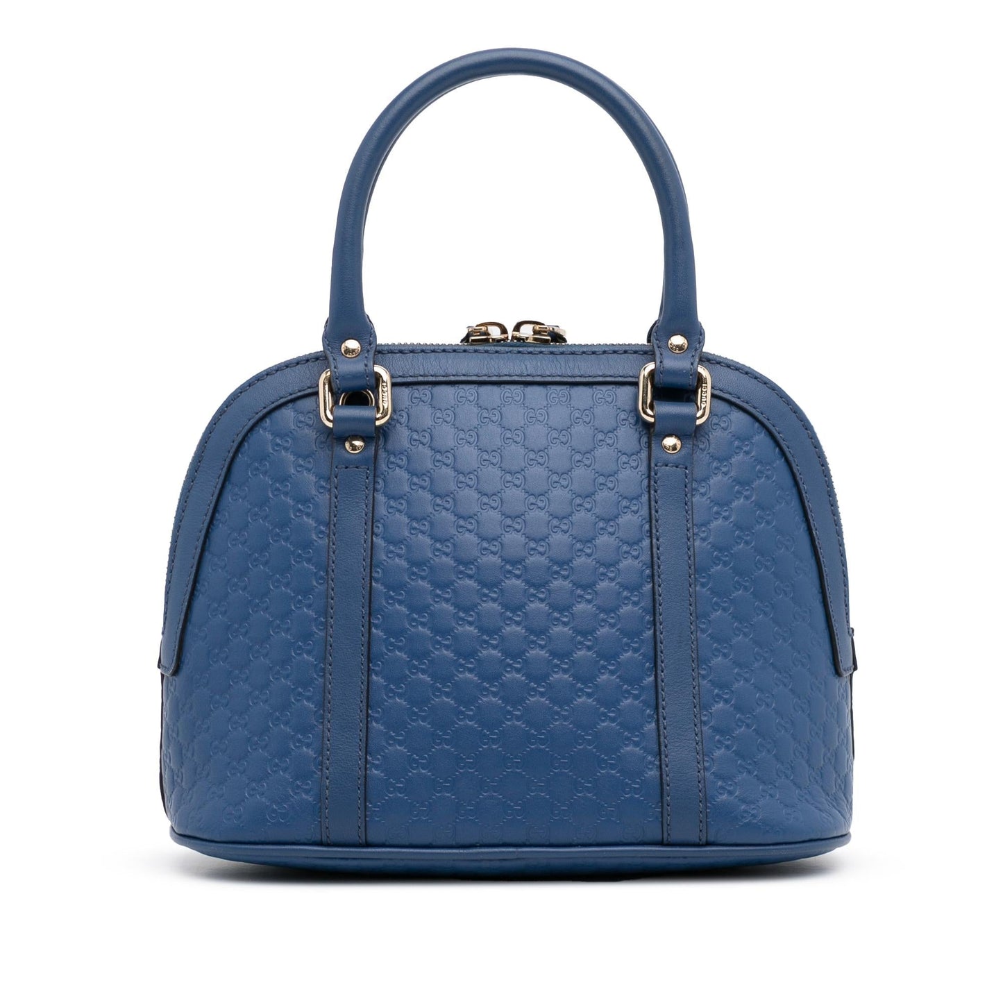 Gucci Microguccissima Dome SHG-LltwHR Calf Blue Mini Satchel Bag