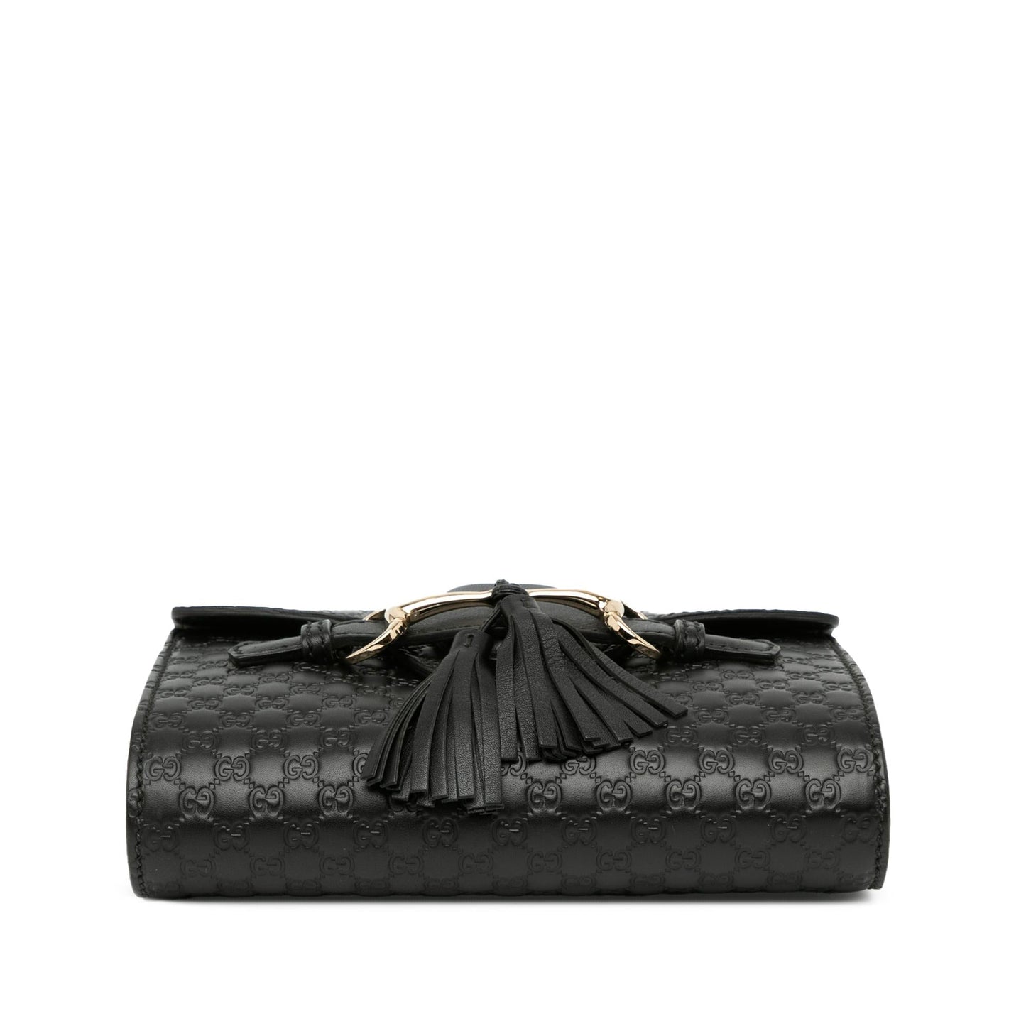 Gucci Microguccissima Emily SHG-kOOObZ Calf Black Mini Crossbody Bag