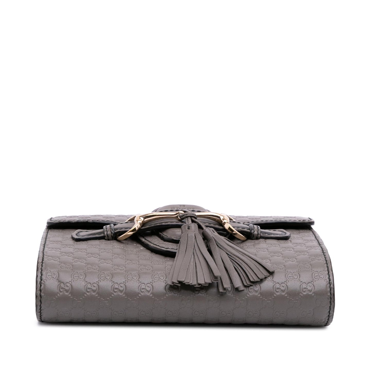 Gucci Microguccissima Emily Calf Grey Mini Crossbody Bag