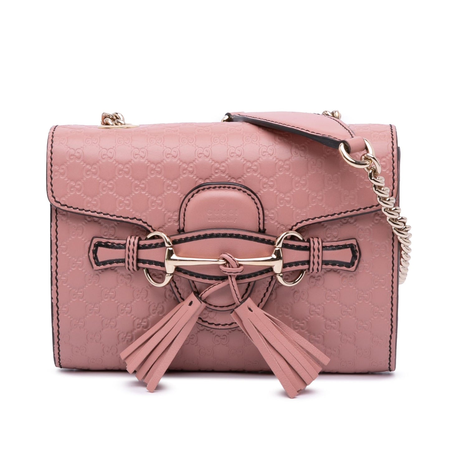 Gucci Microguccissima Emily Calf Pink Mini Crossbody Bag