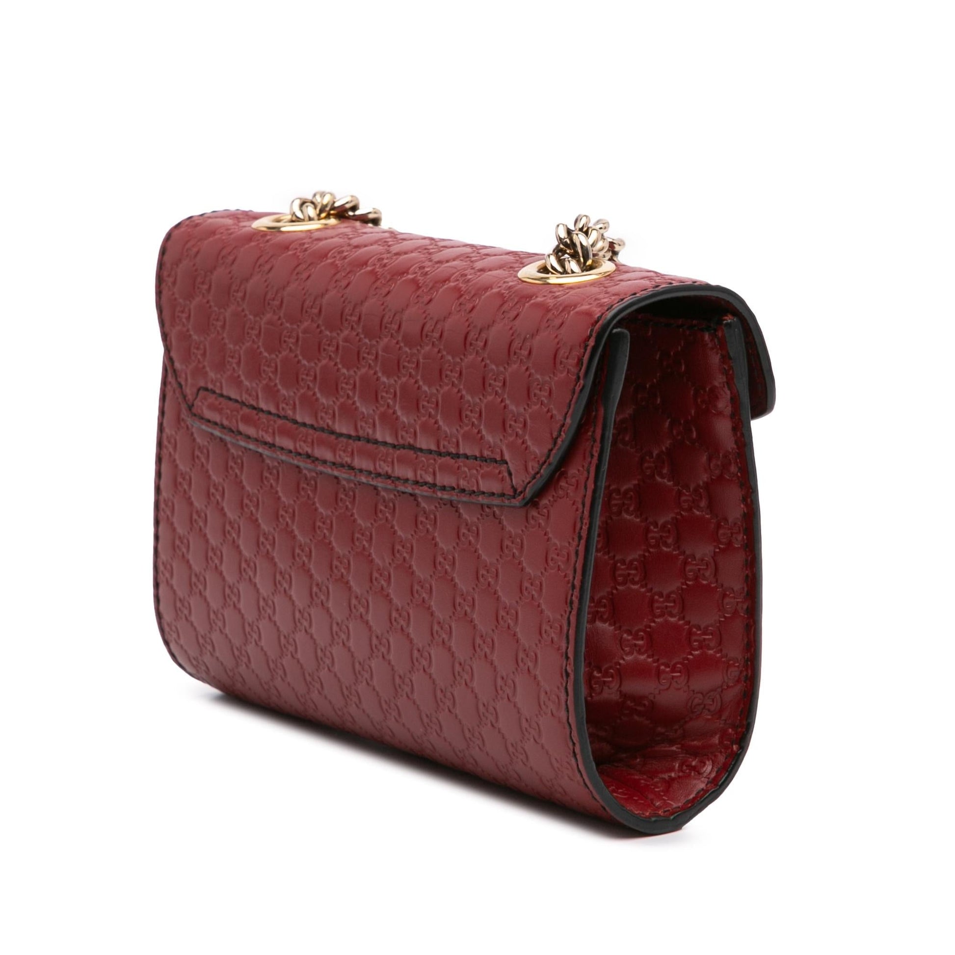 Gucci Microguccissima Emily Calf Red Mini Crossbody Bag Crossbody 14