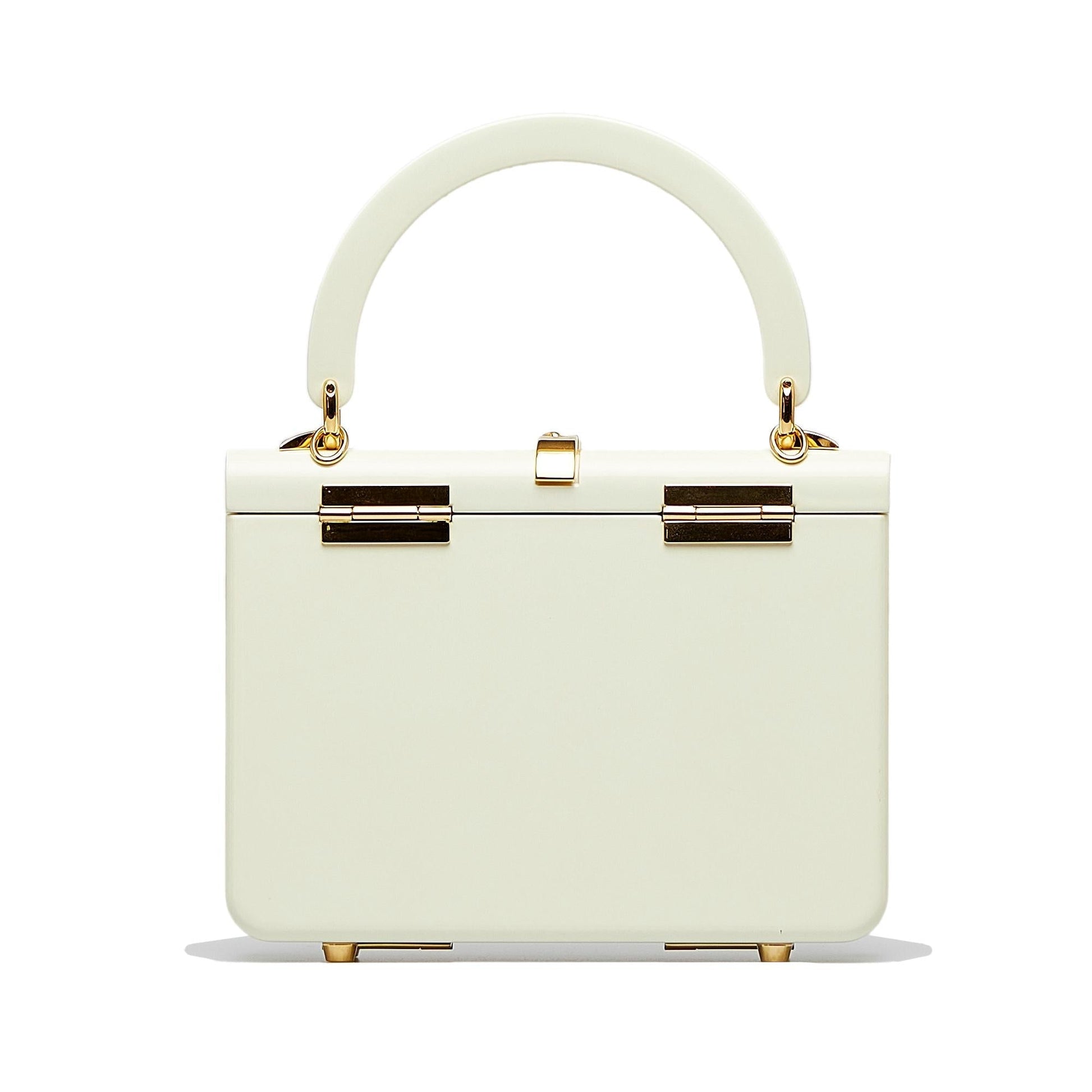 Gucci Plexiglass Sylvie SHG-cluuS3 White Mini Satchel Bag