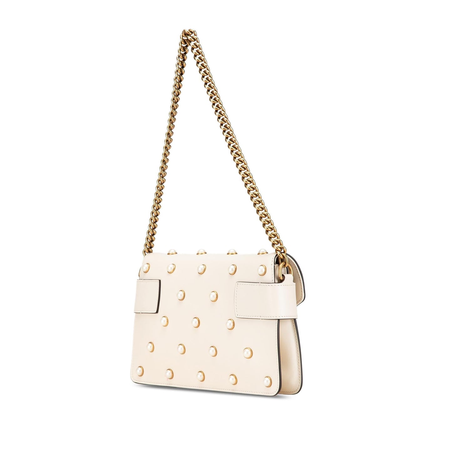 Gucci Queen Margaret Broadway Leather Calf White Mini Satchel Bag Satchel 1