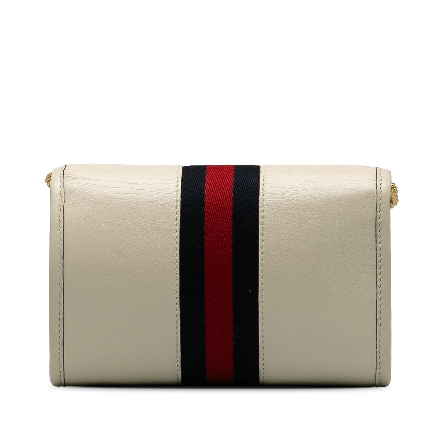 Gucci Rajah Web SHG-qSdeie Calf White Mini Chain Crossbody Bag