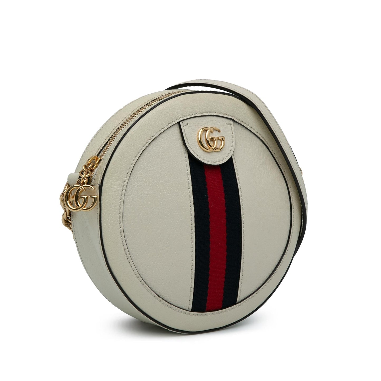 Gucci Round Ophidia SHG-MKTErB Leather Calf White Mini Crossbody Bag