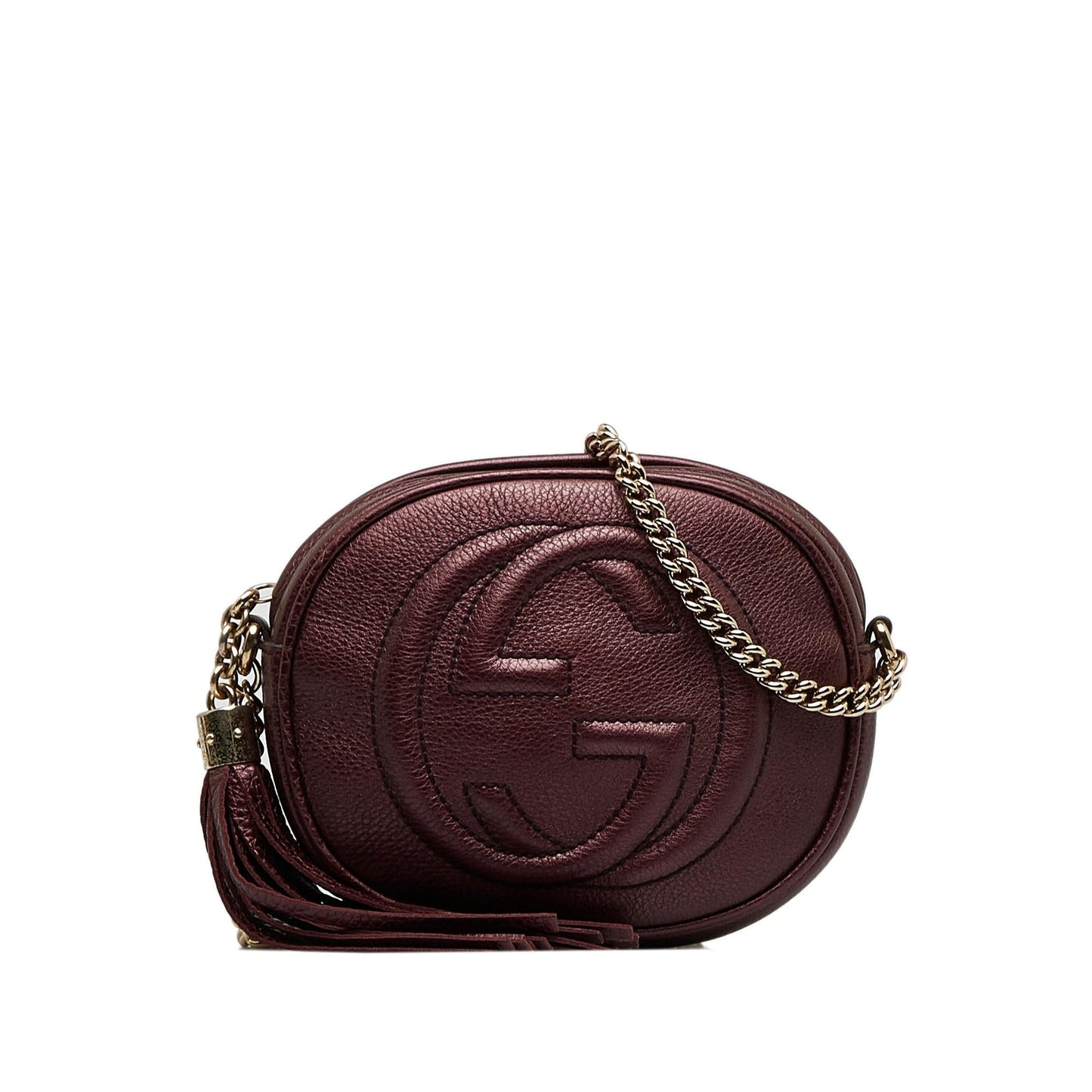 Gucci Soho SHG-I7ZSfT Calf Mini Chain Crossbody Bag