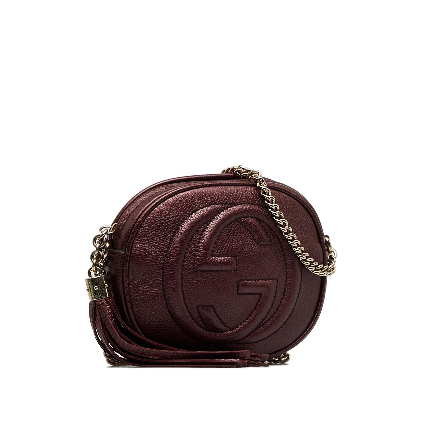 Gucci Soho SHG-I7ZSfT Calf Mini Chain Crossbody Bag