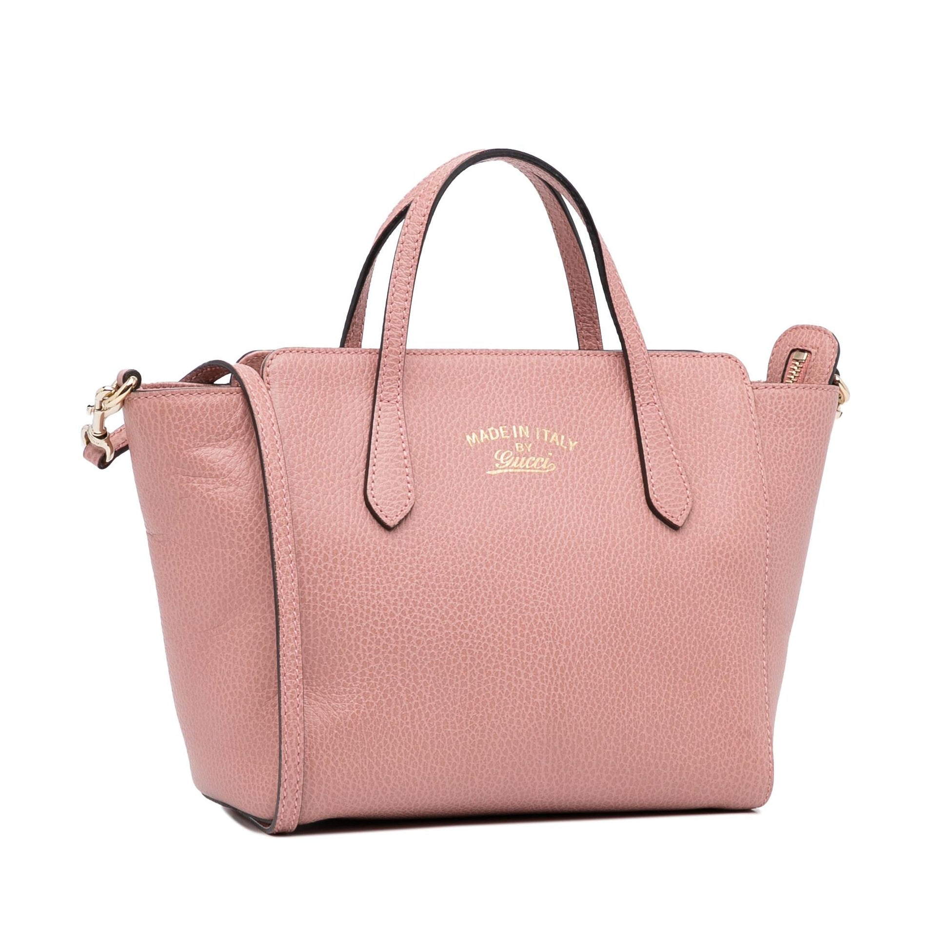 Gucci Swing SHG-8dy0JL Calf Pink Mini Satchel Bag