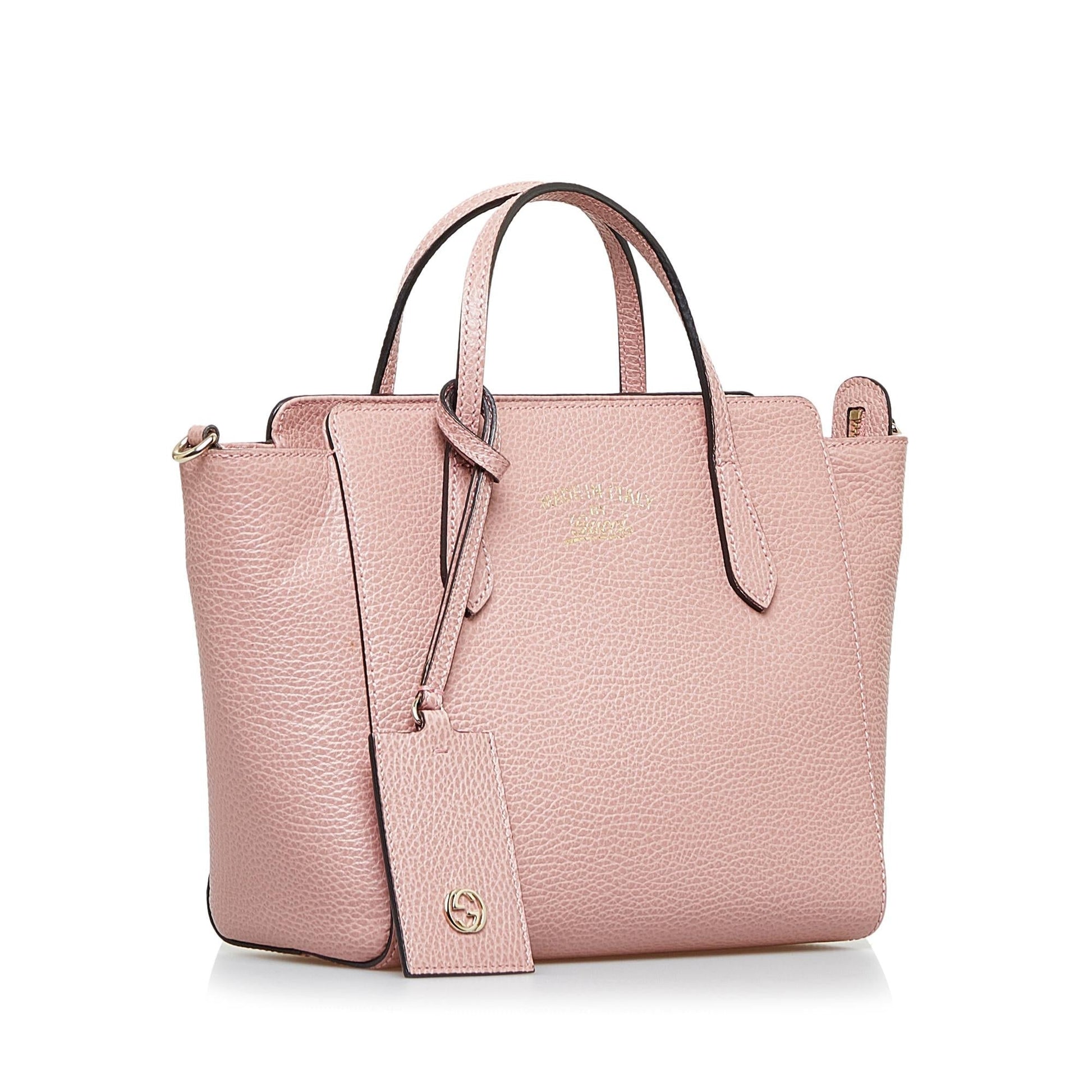 Gucci Swing SHG-ikmIy7 Calf Pink Mini Satchel Bag