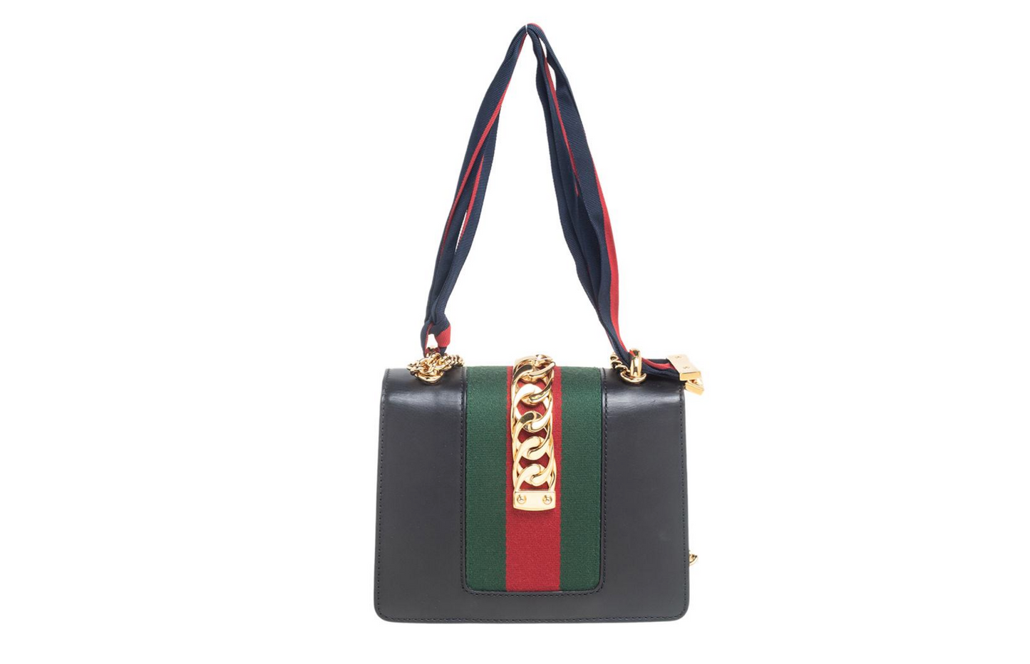 Gucci SYLVIE Leather Mini Chain Crossbody Bag