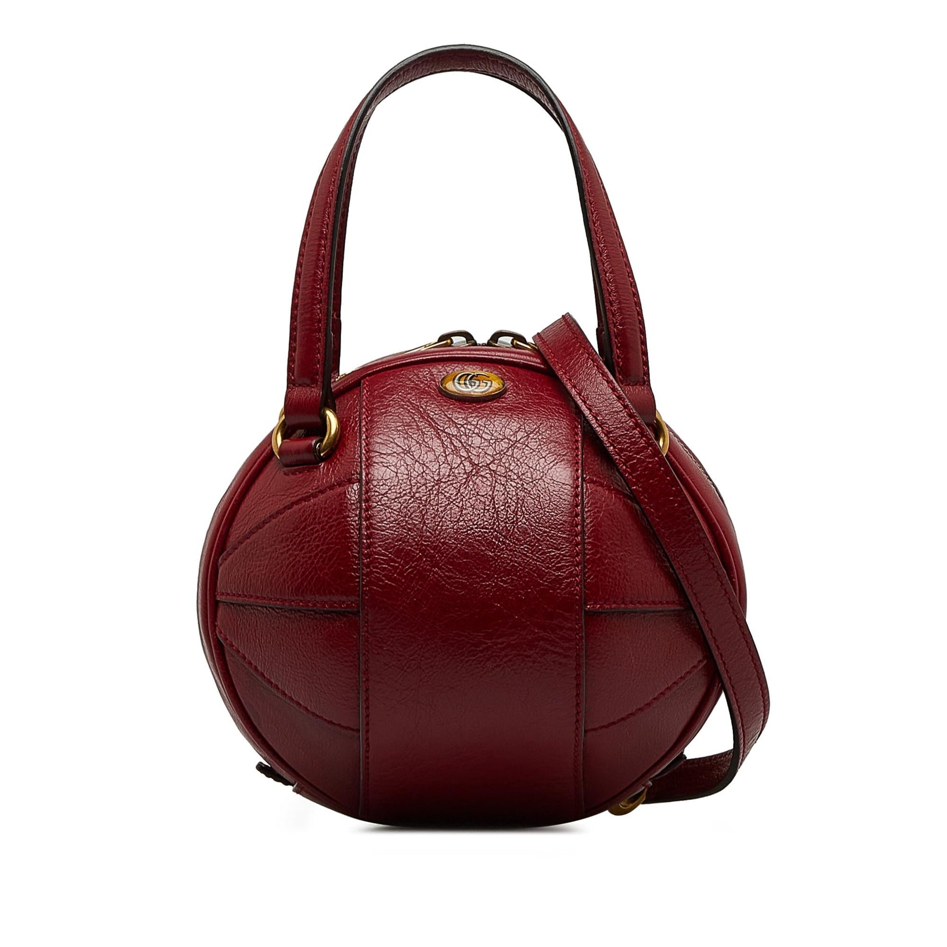 Gucci Tifosa Basketball SHG-fMcIA4 Calf Red Mini Satchel Bag