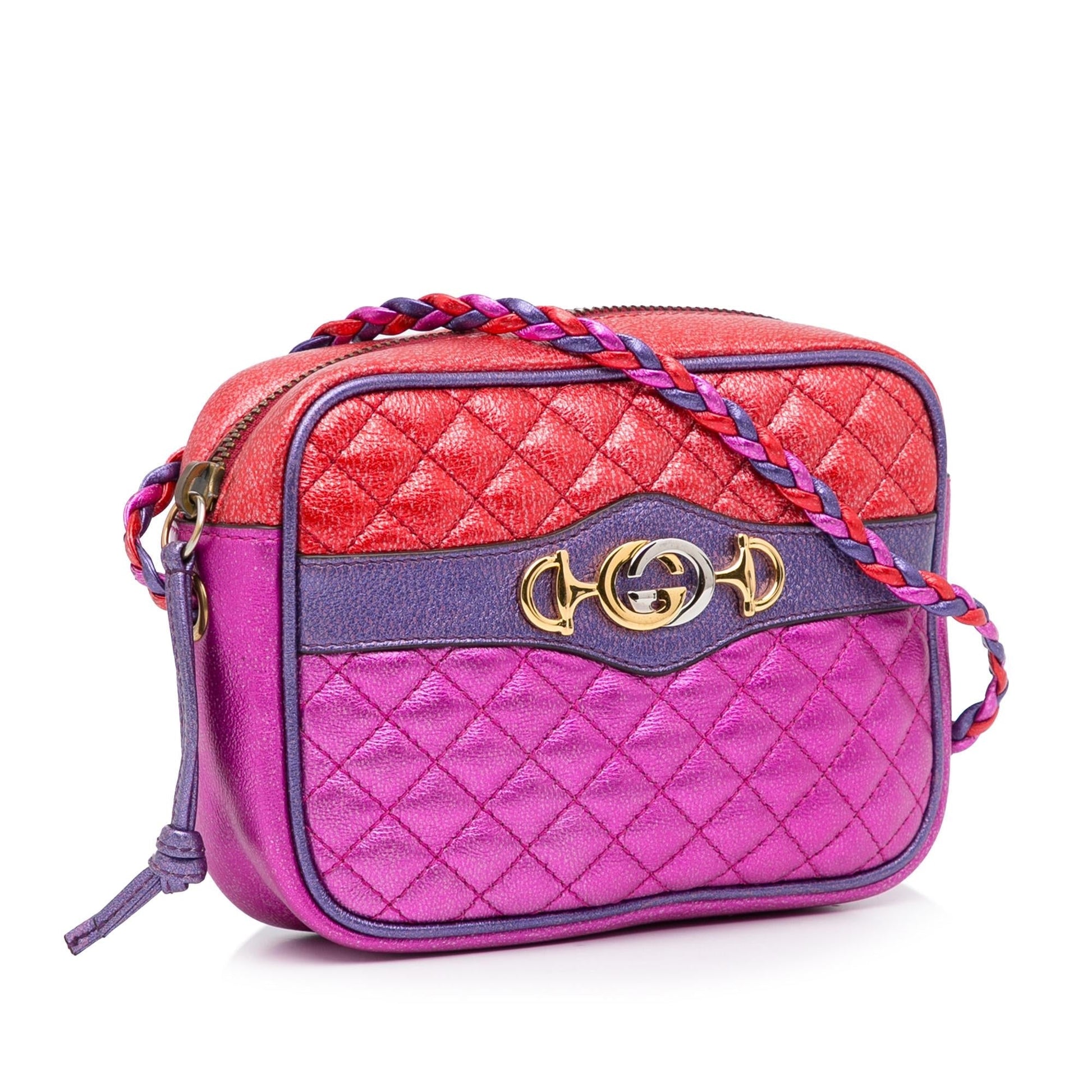 Gucci Trapuntata SHG-Z105MD Calf Pink Mini Crossbody Bag