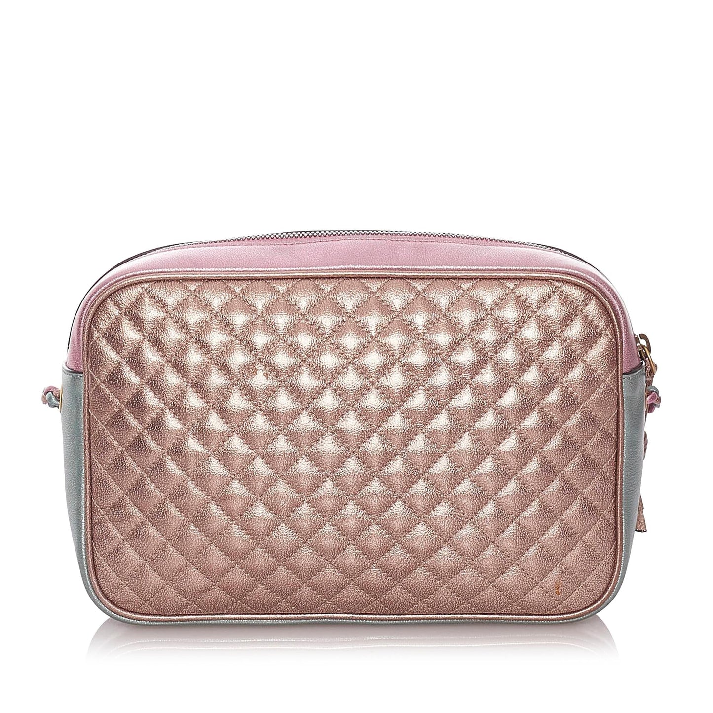 Gucci Trapuntata SHG Leather Calf Pink Green Crossbody Bag