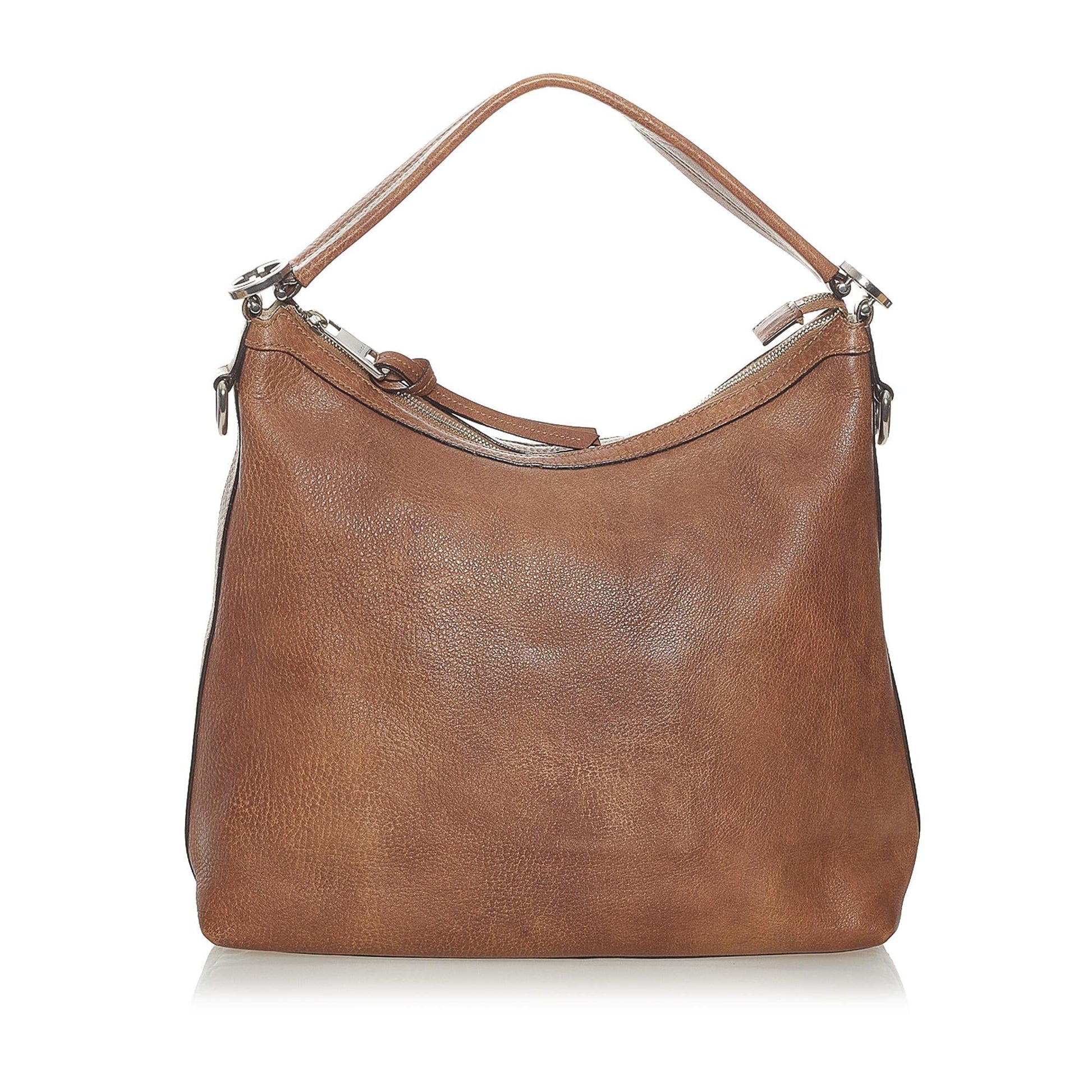 Gucci Miss GG SHG Leather Calf Brown Satchel Bag 3