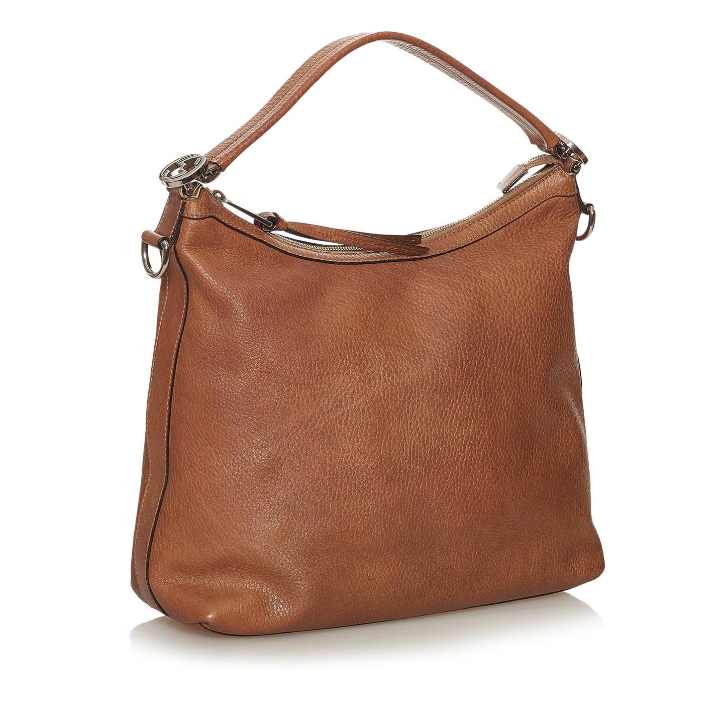 Gucci Miss GG SHG Leather Calf Brown Satchel Bag 4